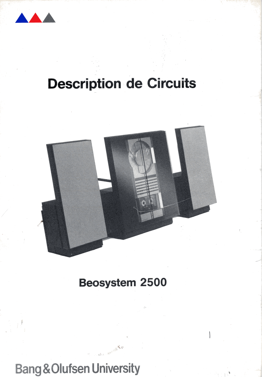 Bang Olufsen Beosystem 2500 Schematic