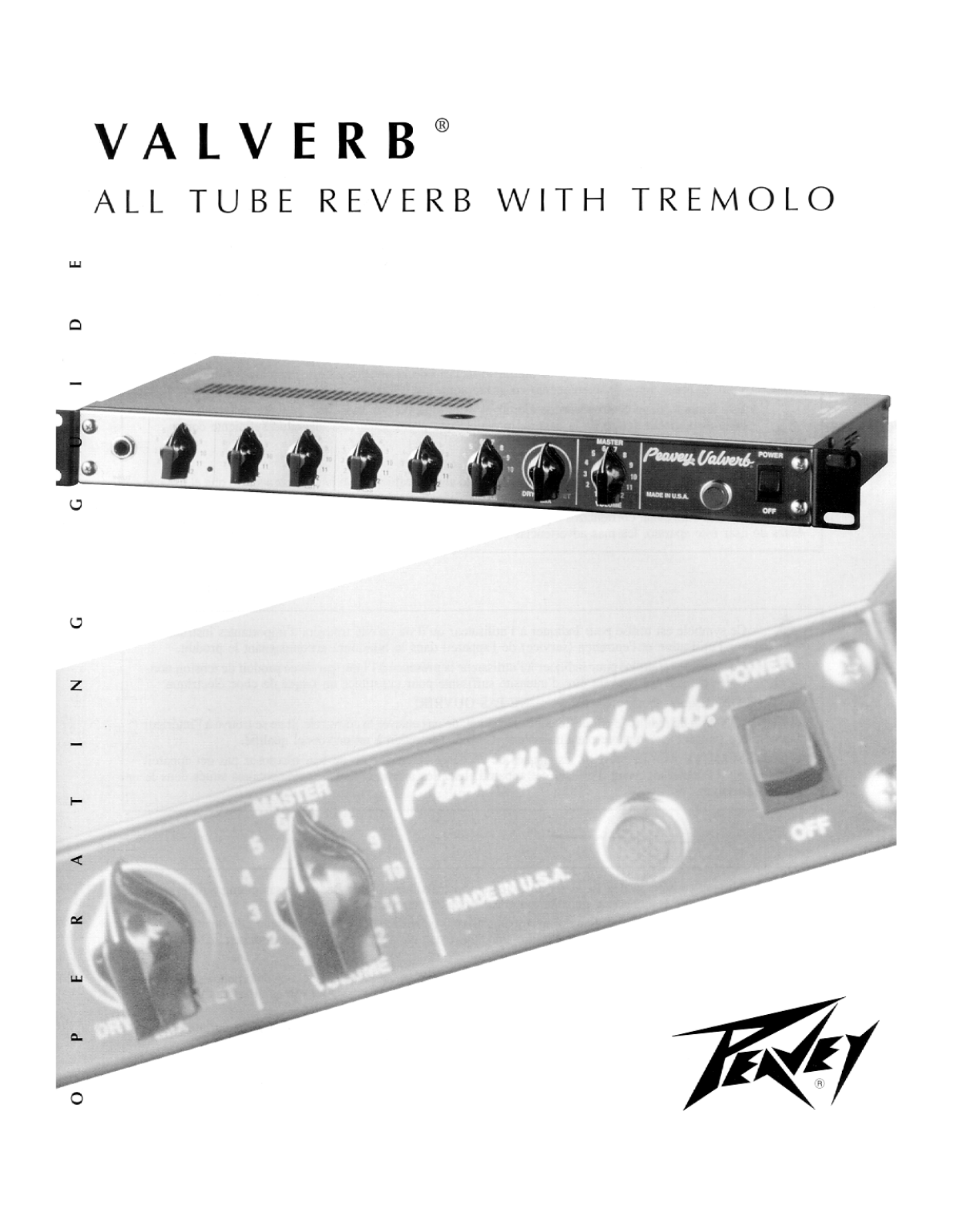 Peavey VALVERB Owners Manual