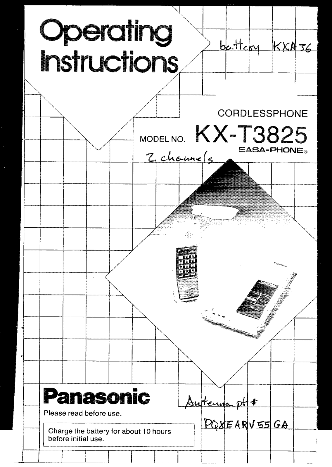 Panasonic kx-t3825 Operation Manual