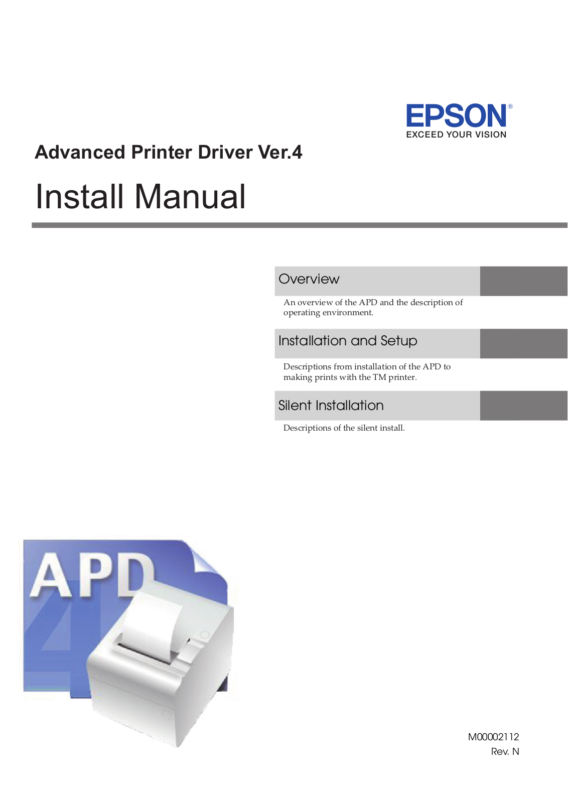 Epson M00002112 User Manual