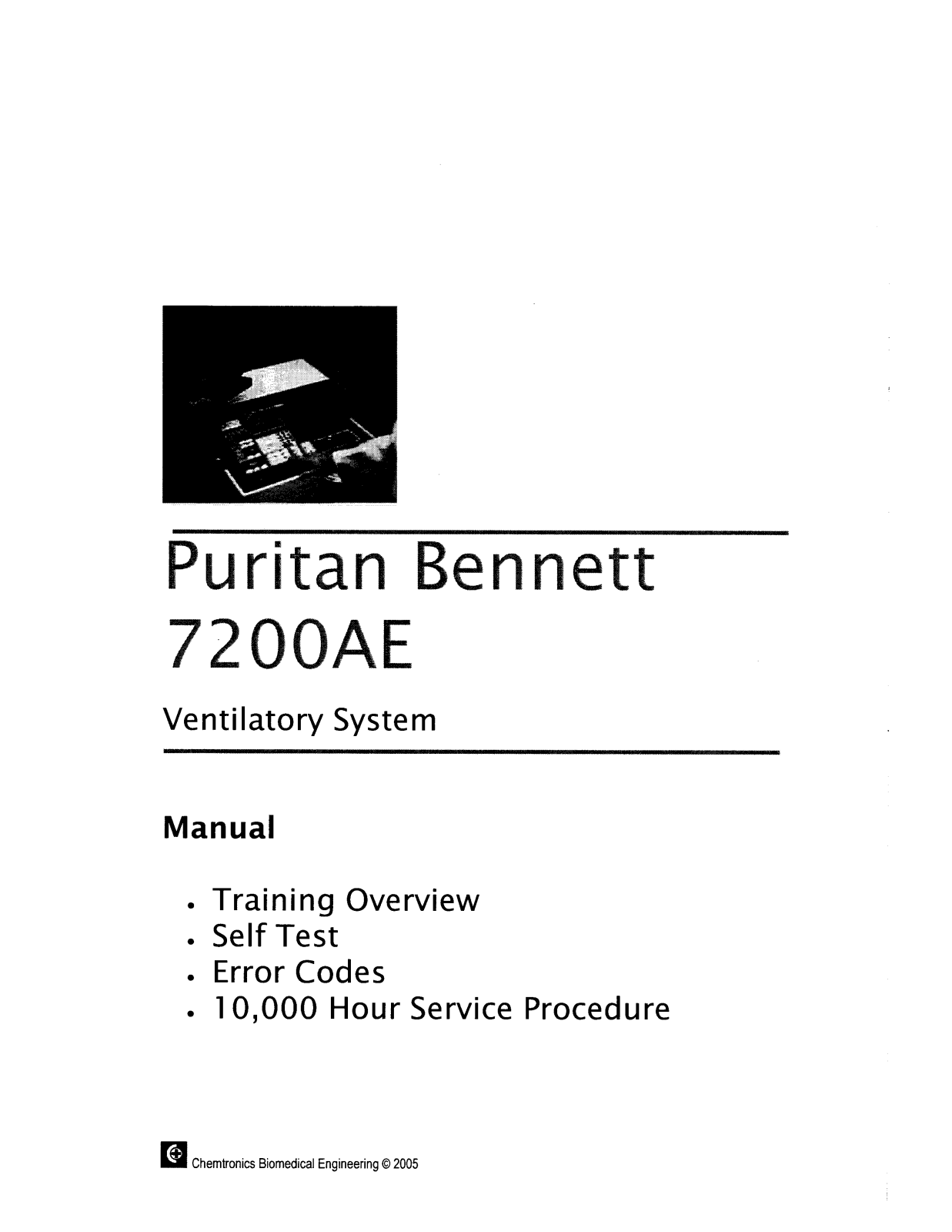 Puritan-Bennett 7200 Technical manual