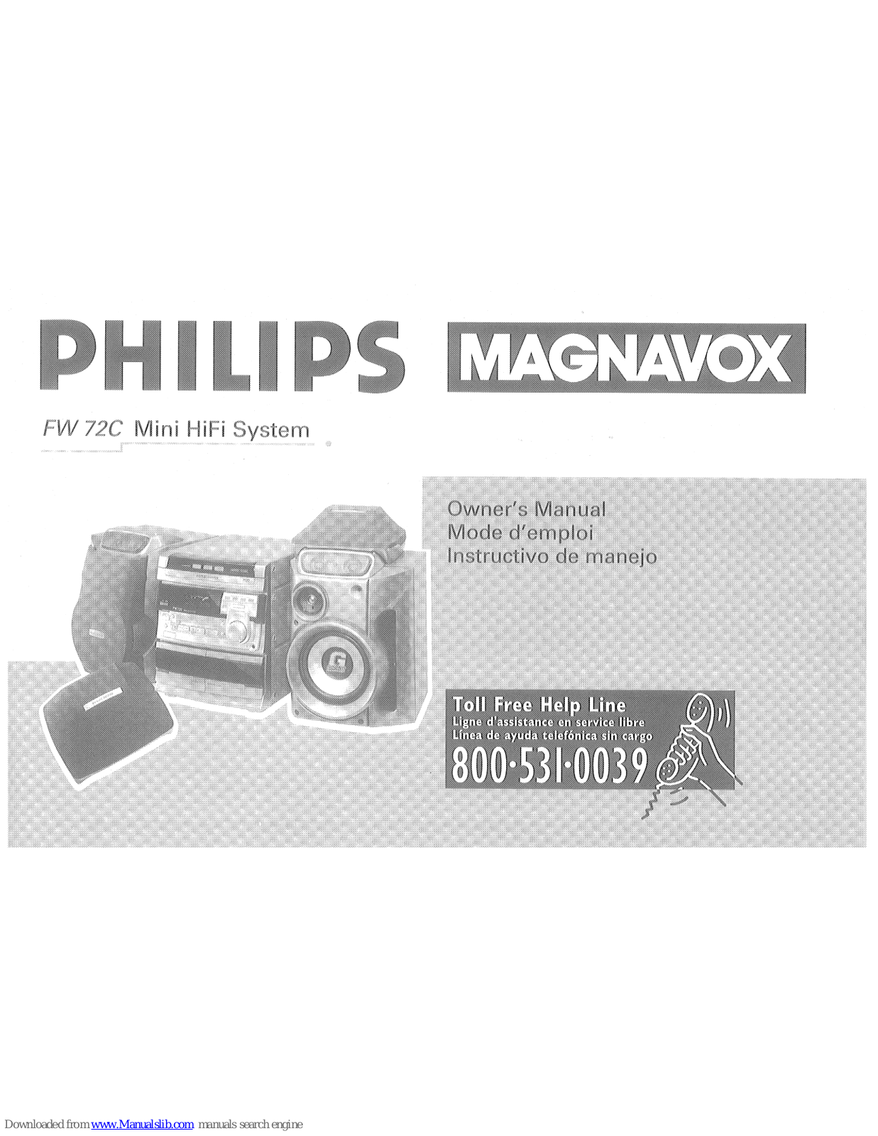 Philips/Magnavox FW 72C, FW72C37 Owner's Manual