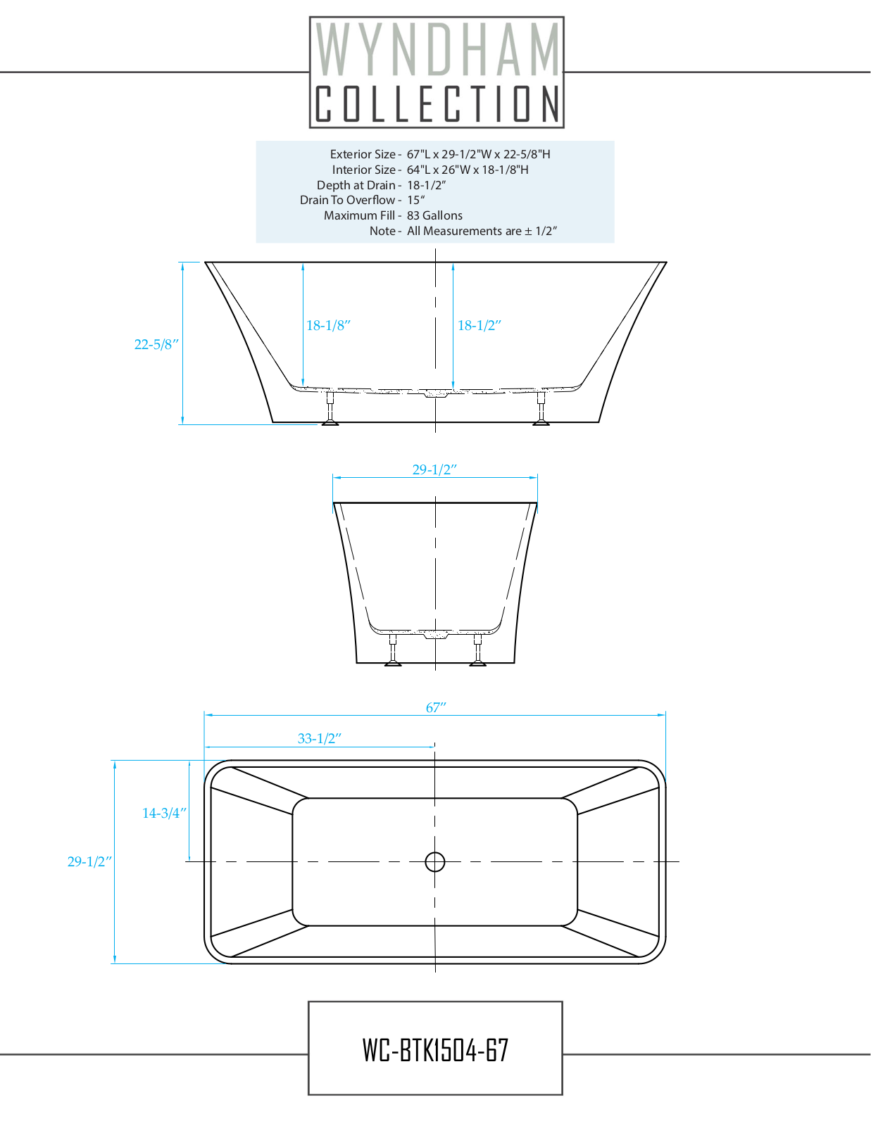 Wyndham Collection WCBTK150467 User Manual