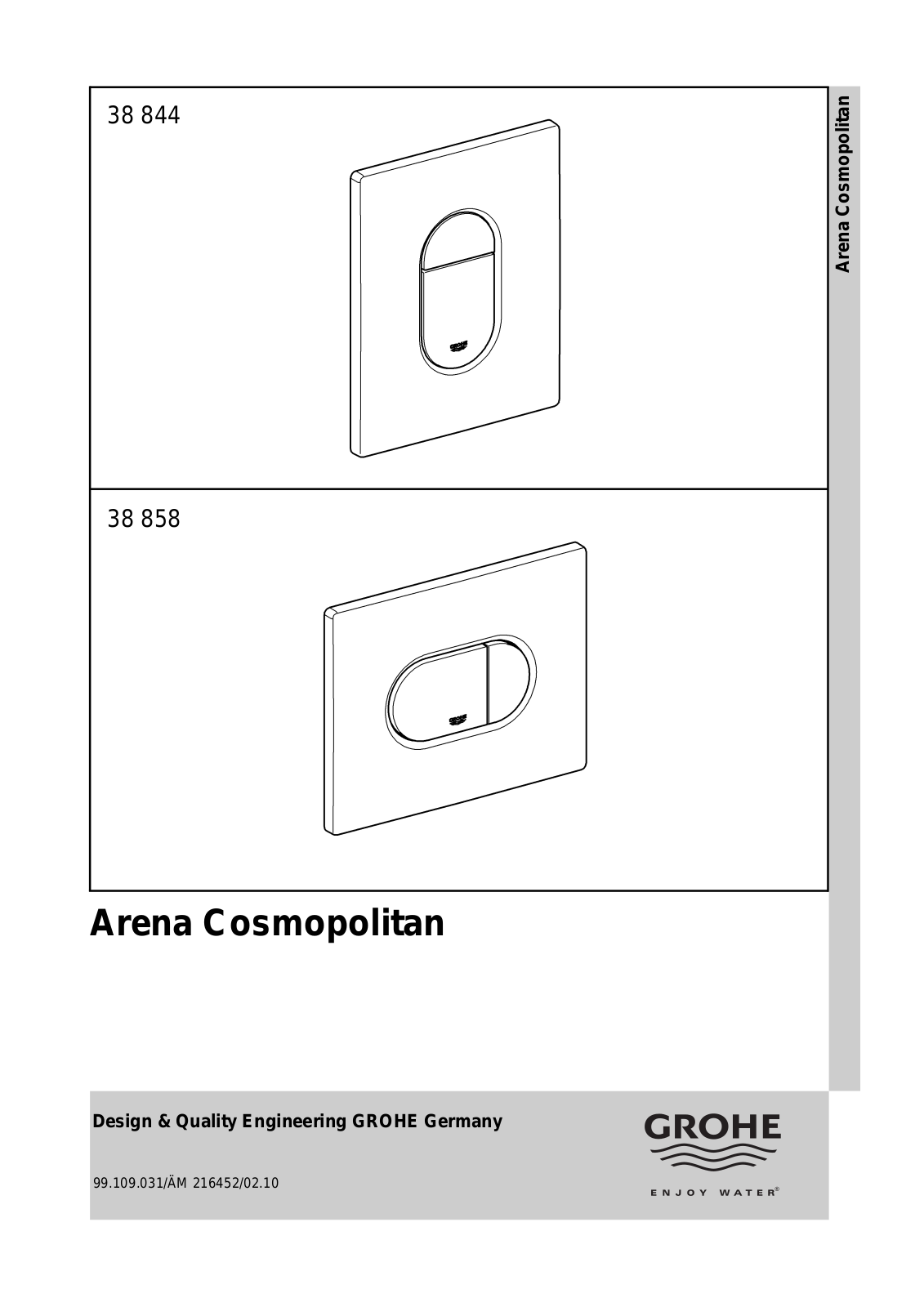 Grohe 38 844, 38 858 User guide