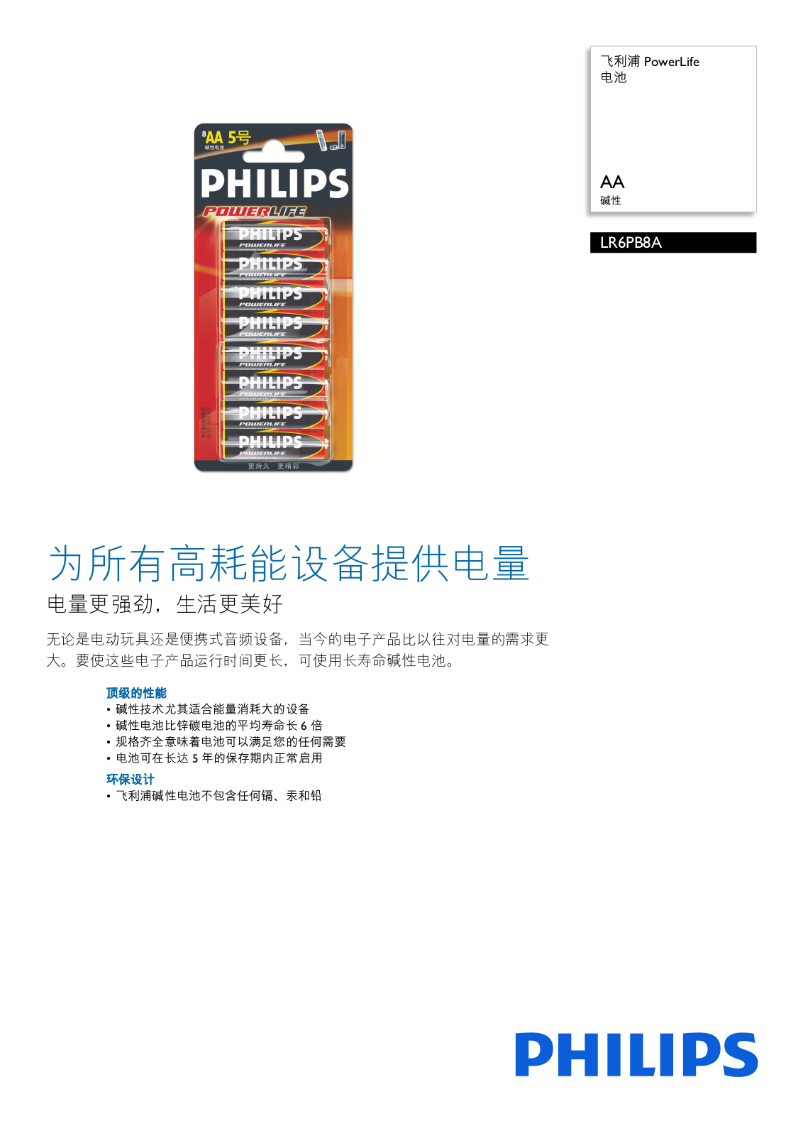 Philips LR6PB8A/93 Product Description - ManualMachine.com
