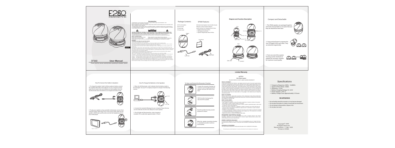 Apex digital SP360 User Manual