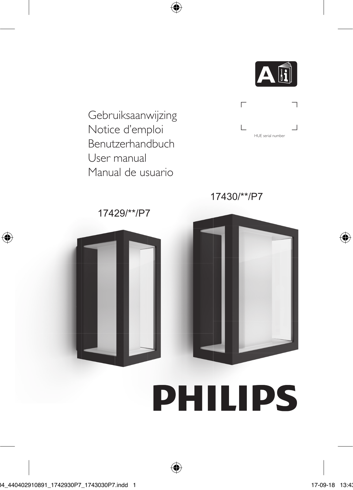 Philips 17429-XX-P7, 17430-XX-P7 User Manual