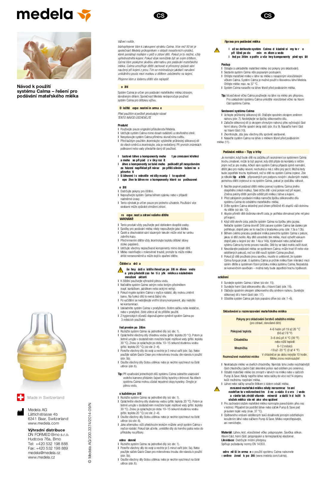 Medela Calma User Manual