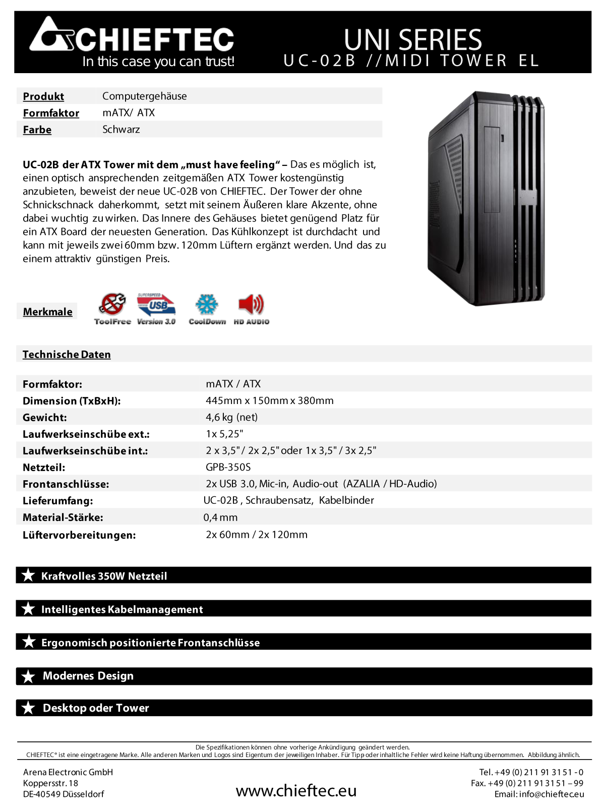 Chieftec UK-02B User Manual