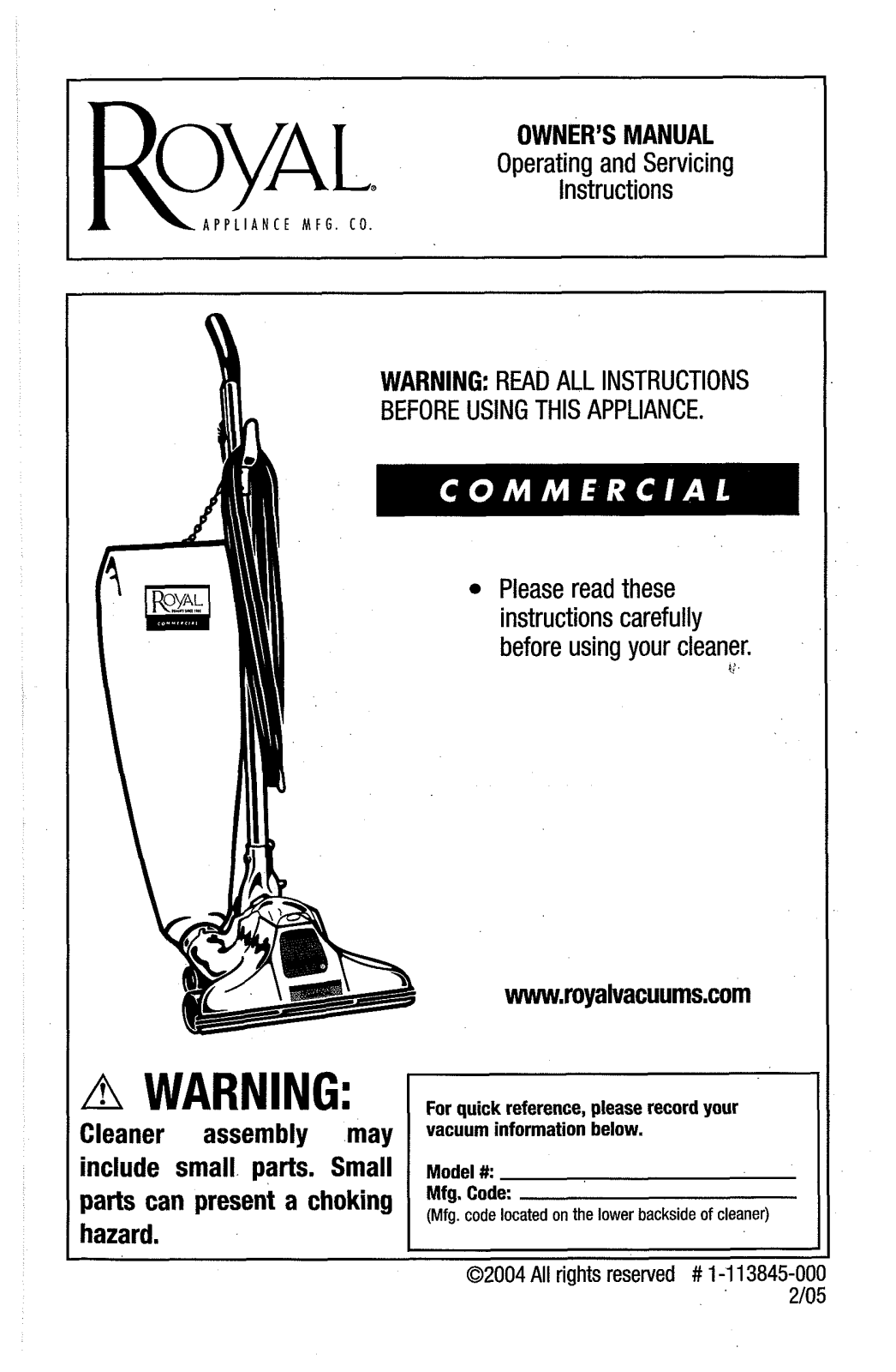DIRTDEVIL M089000WG, M1018Z User Manual - ManualMachine.com