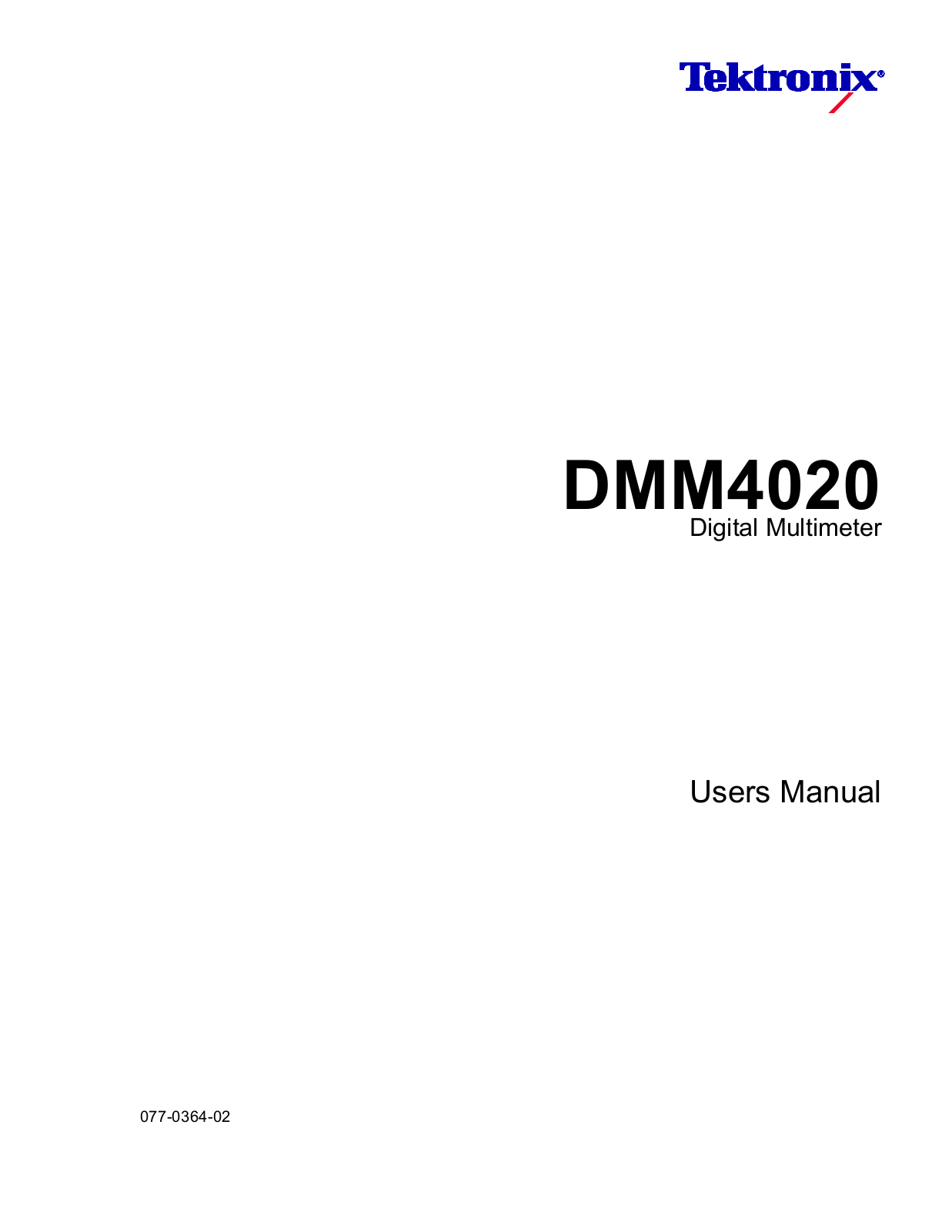 Keithley DMM4020 User guide - ManualMachine.com