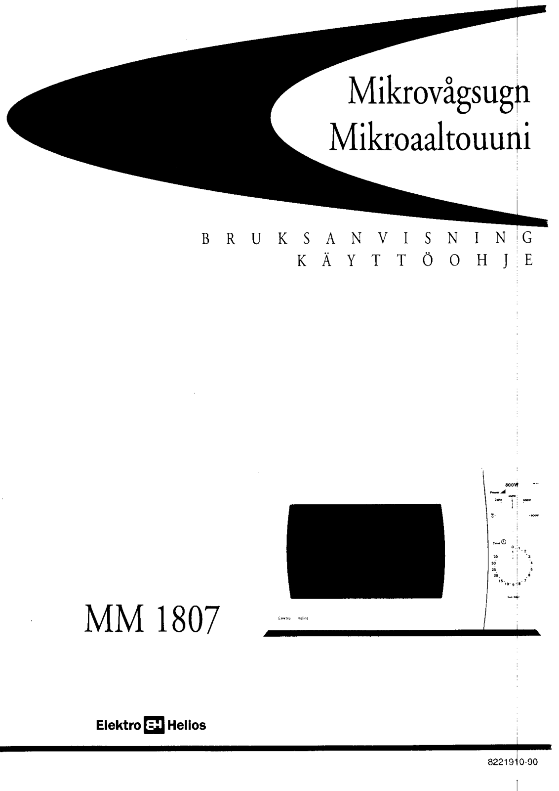 Elektro helios MM1807 User Manual