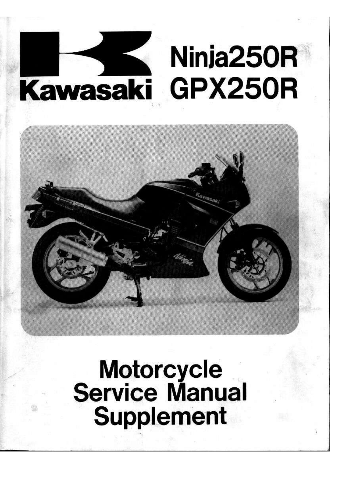 Kawasaki NINJA EX250R (1987) User Manual