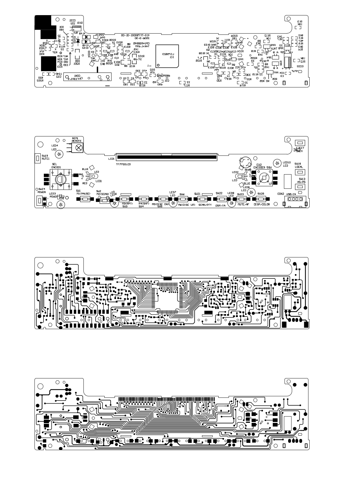 Mystery MCD-586BT, MCD-585MPU BT PANEL PCB