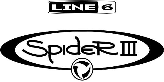 Line 6 Spider III 15, Spider III 30, Spider III HD75 User Manual