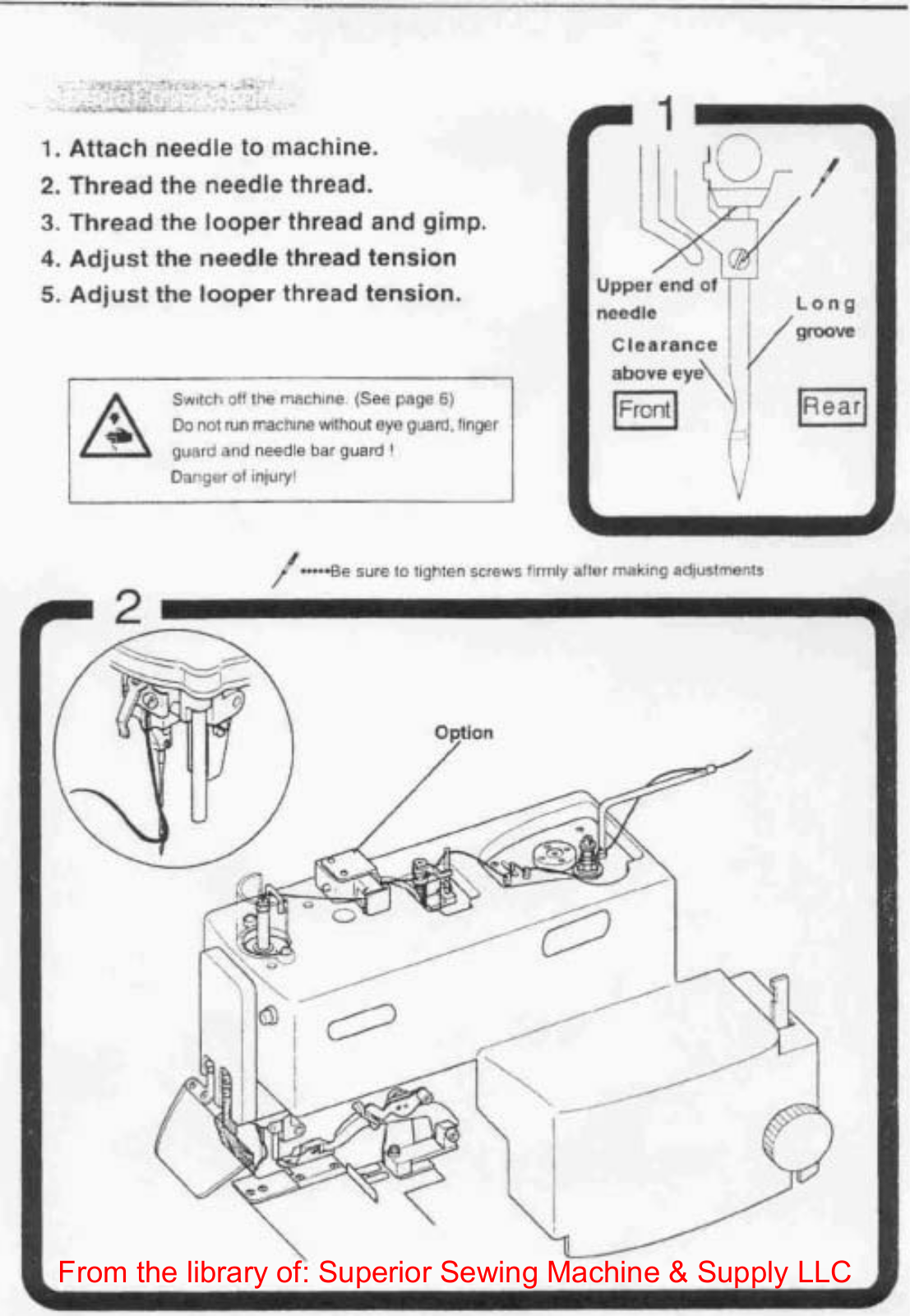 Singer 299 Upper Threading Diagram