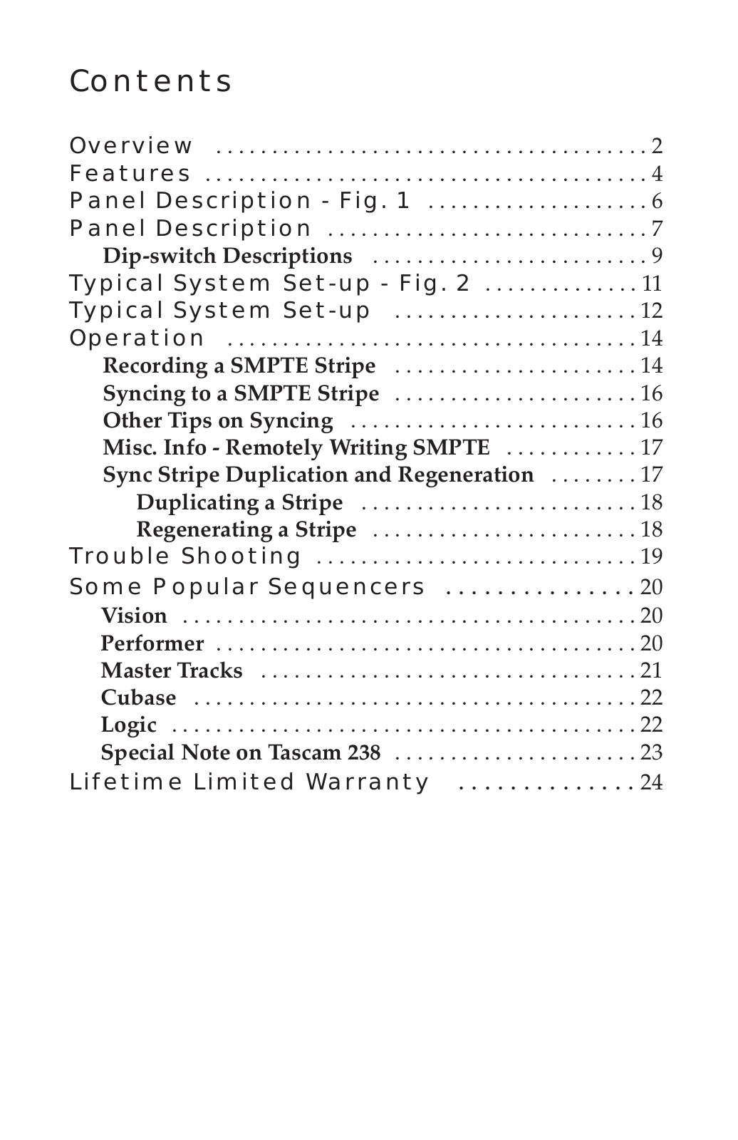 M-AUDIO Mac Syncman User Manual