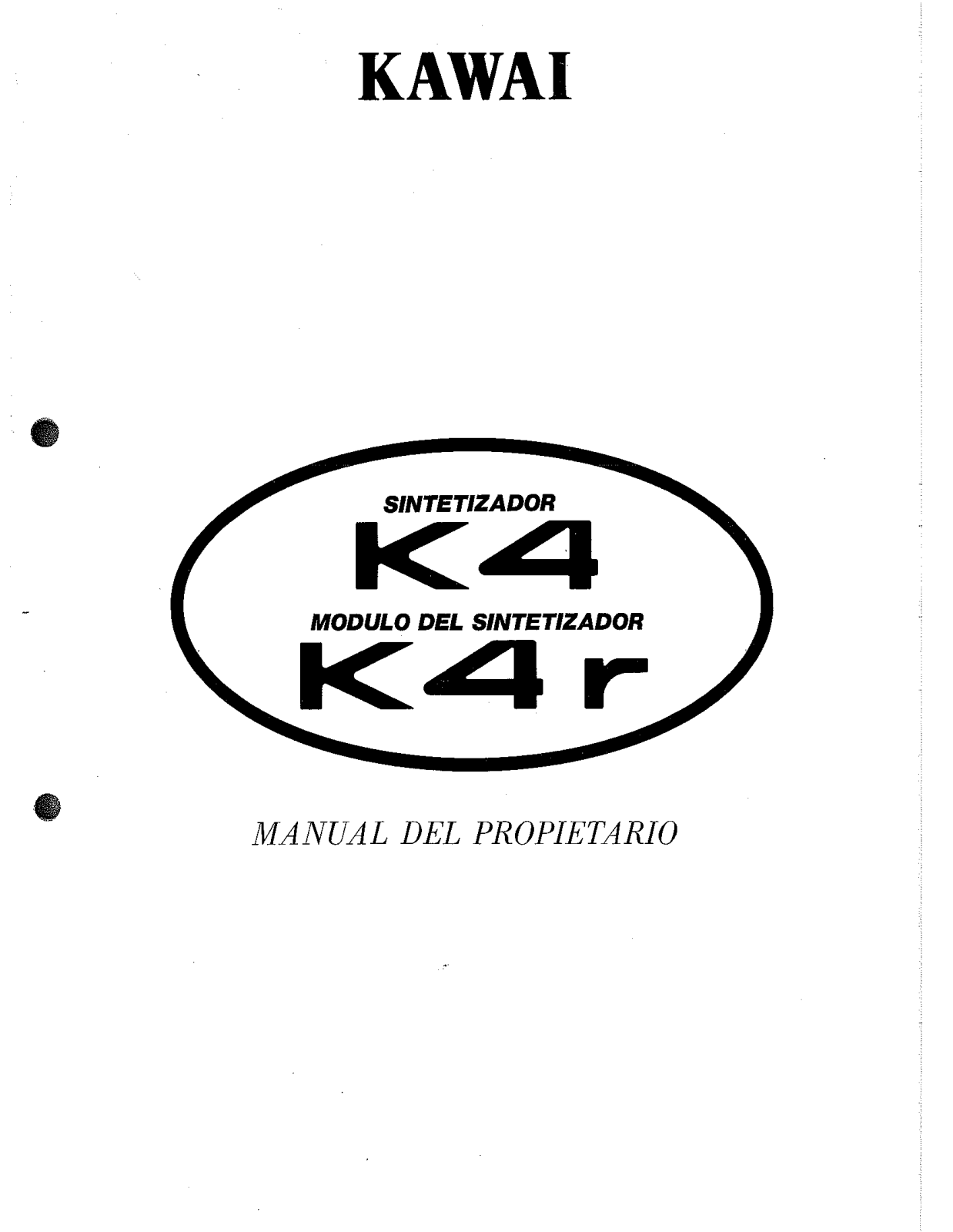 KAWAI K4, K4r User Guide