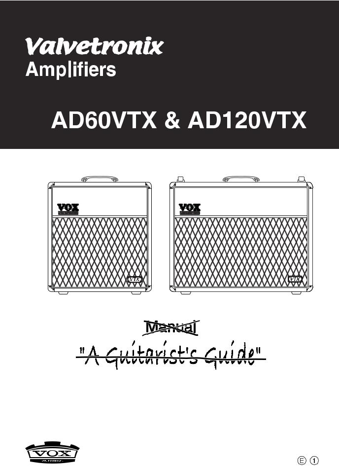 Vox AD120VTX, AD60VTX User Manual