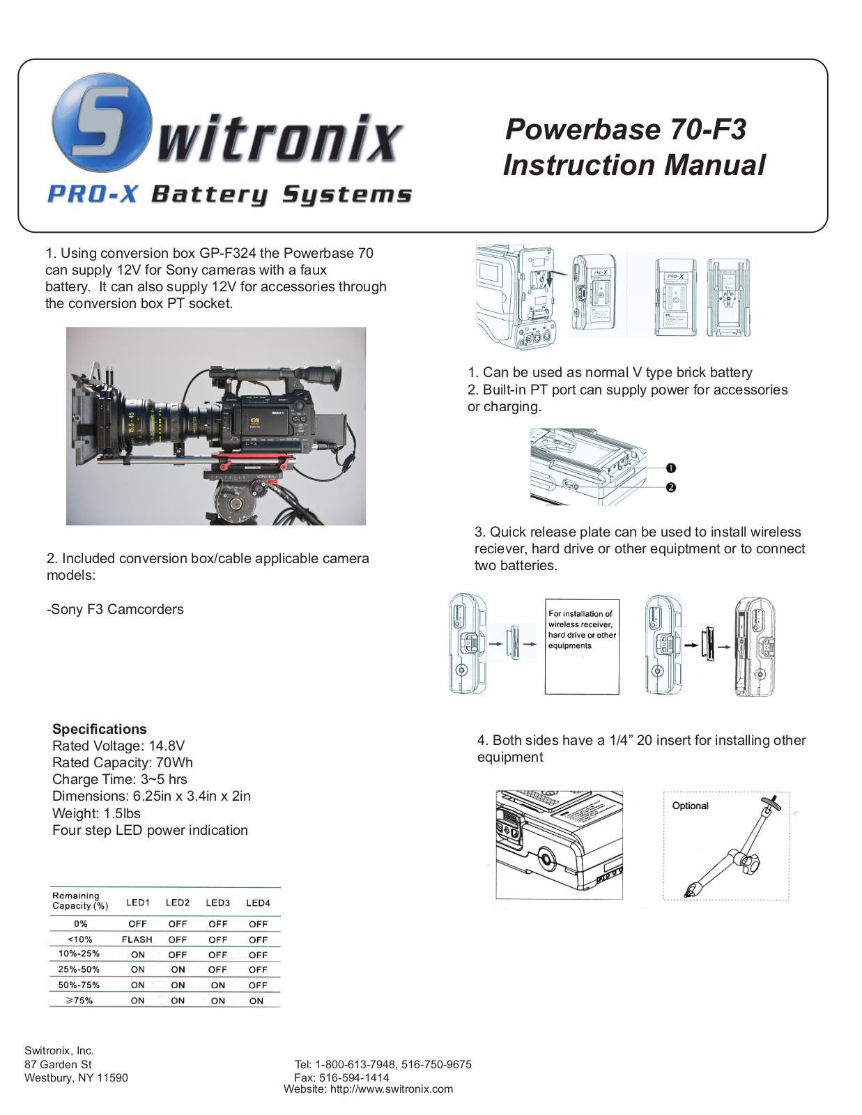 Switronix Powerbase 70-F3 Users Guide - ManualMachine.com