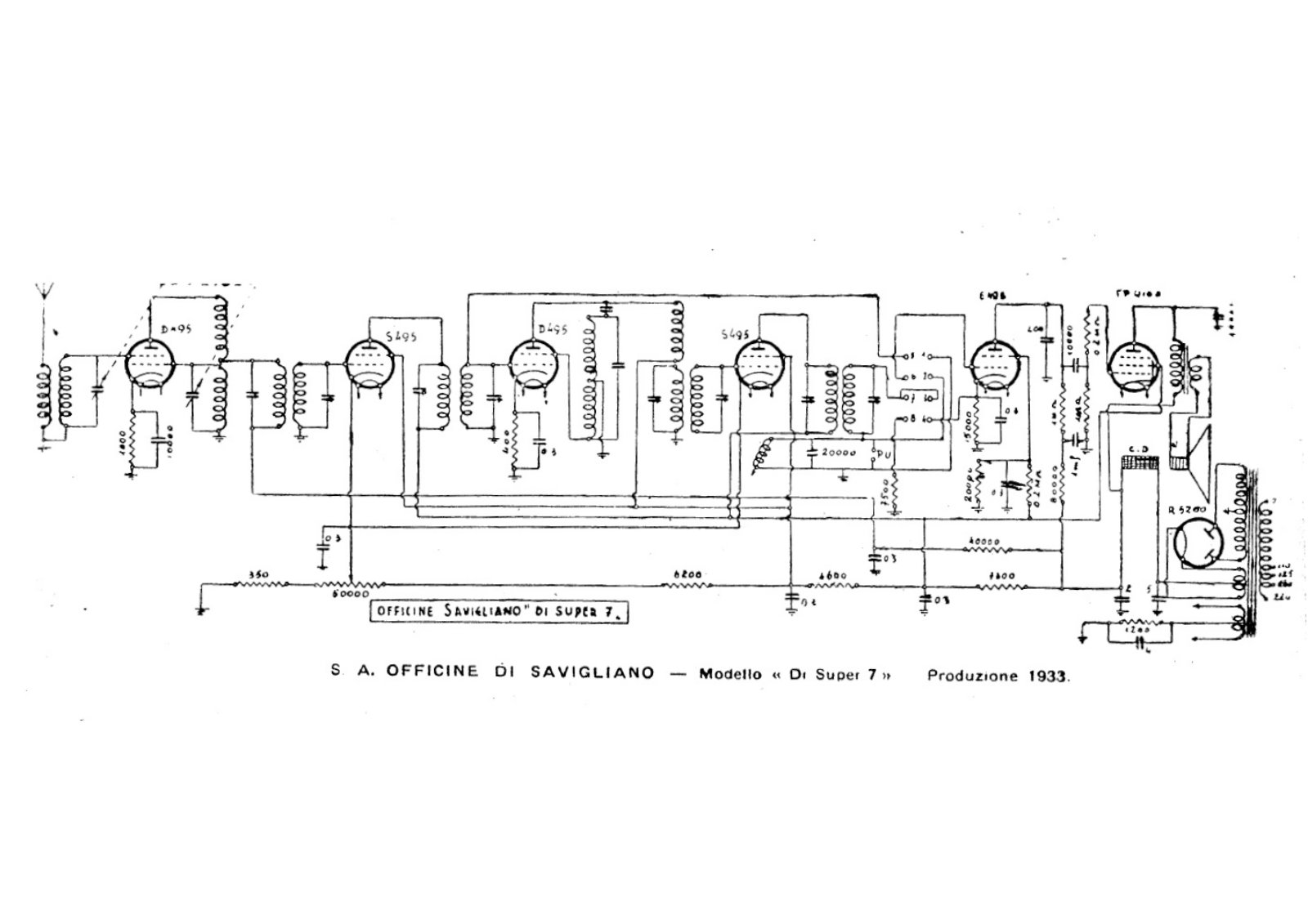 Savigliano di super 7 schematic