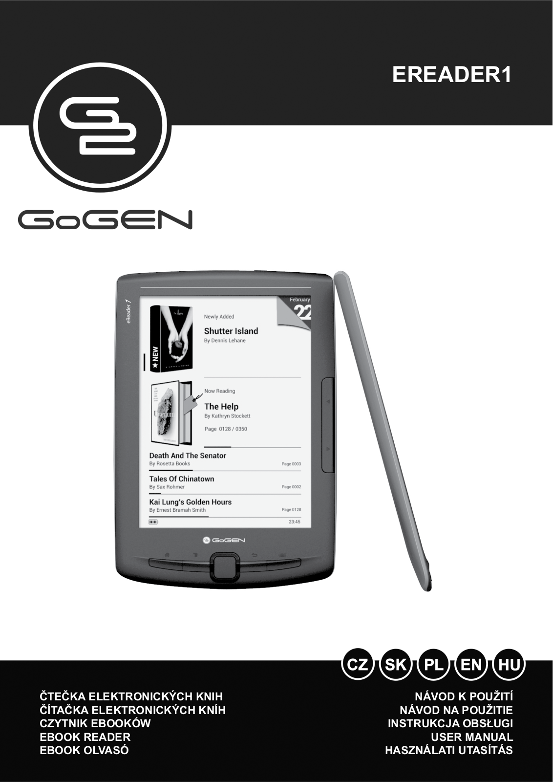 GoGEN EREADER 1 User Manual