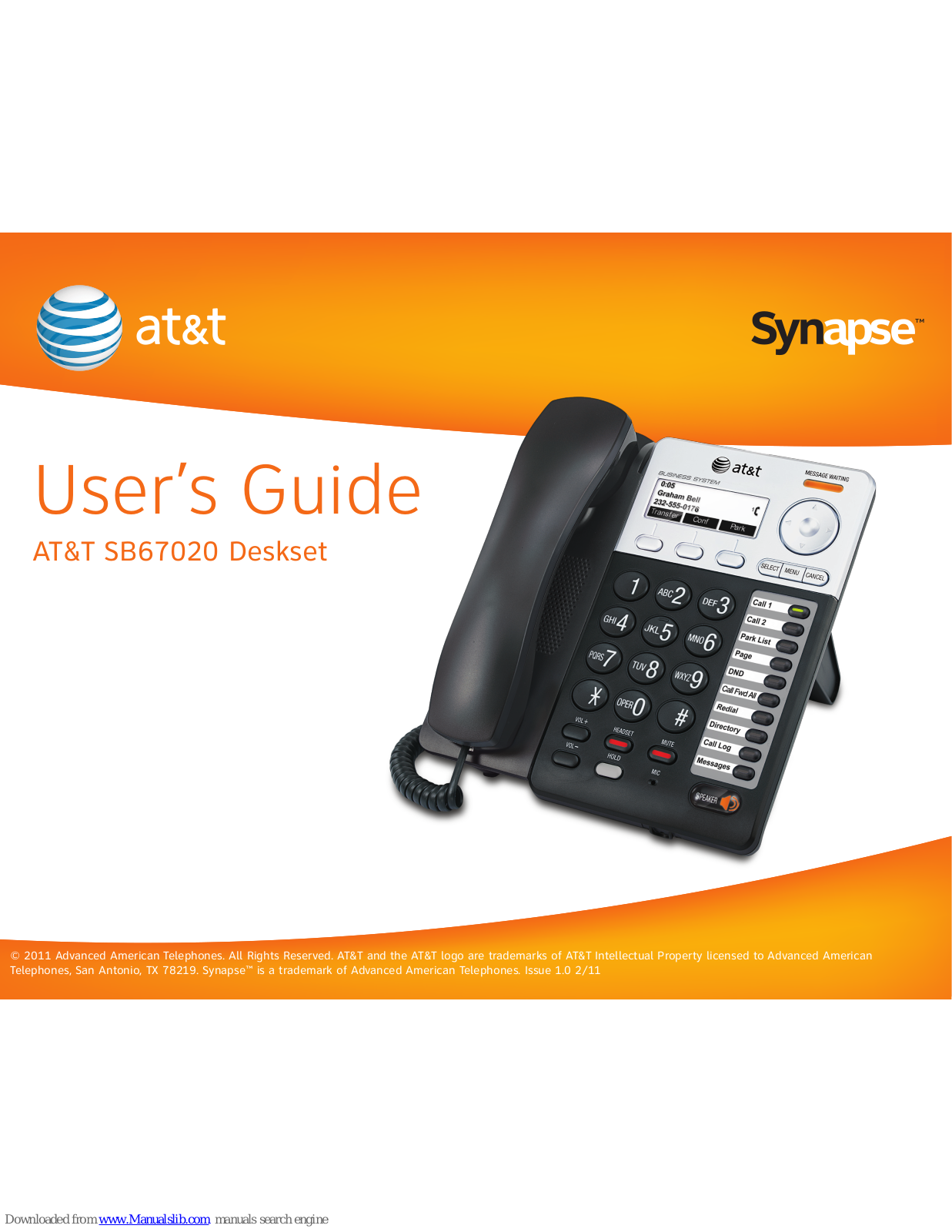 AT&T Synapse SB67020 User Manual