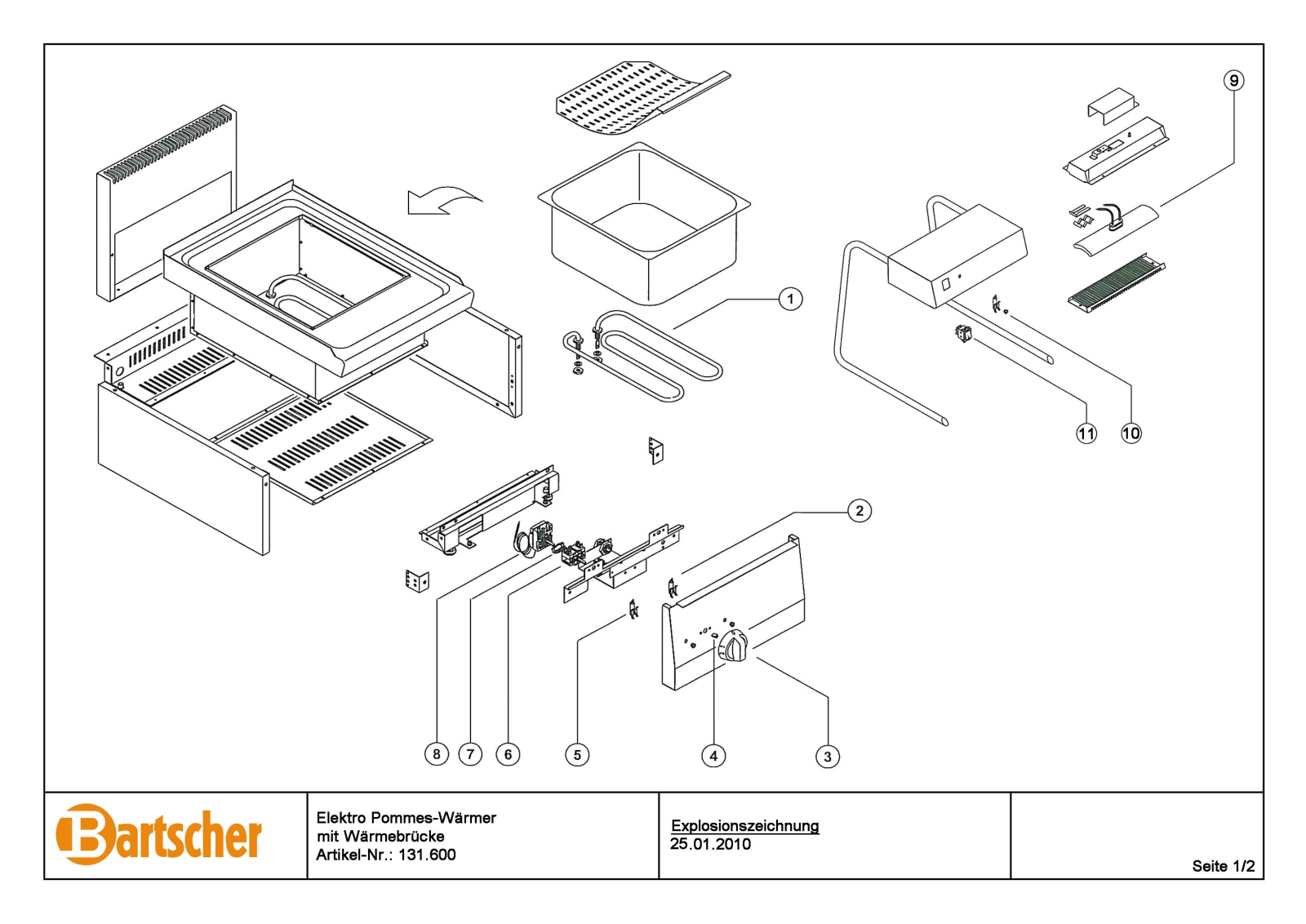 Bartscher 131600 User Manual