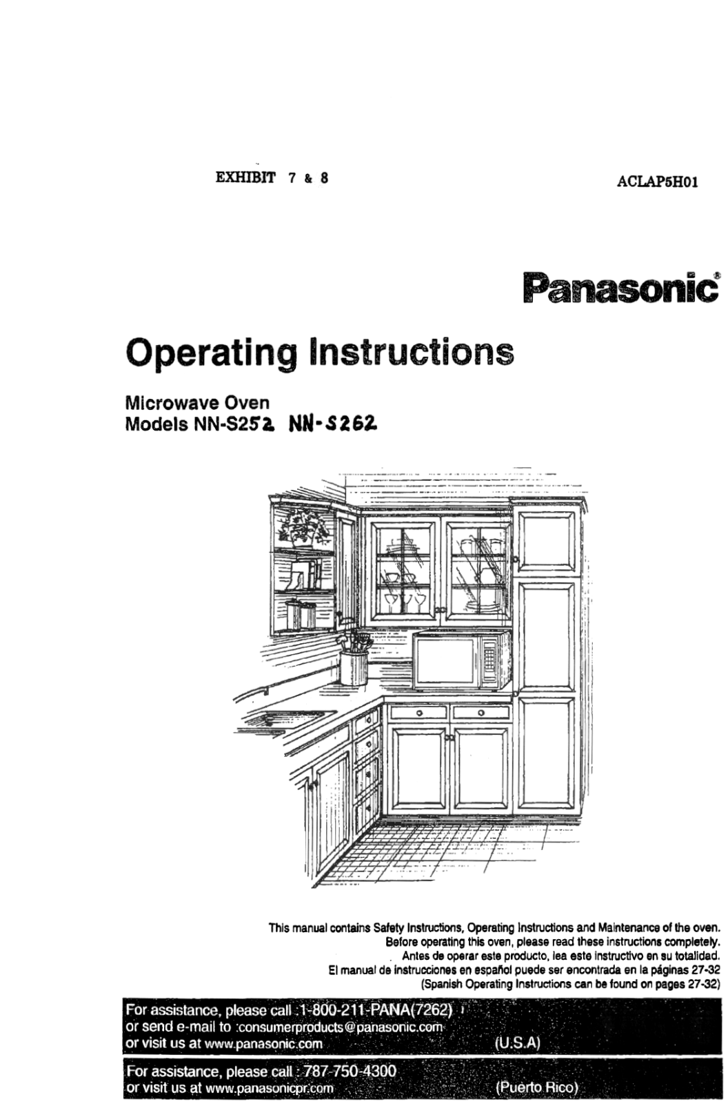 Panasonic AP5H01 Operating and Installation Instructions and Specs