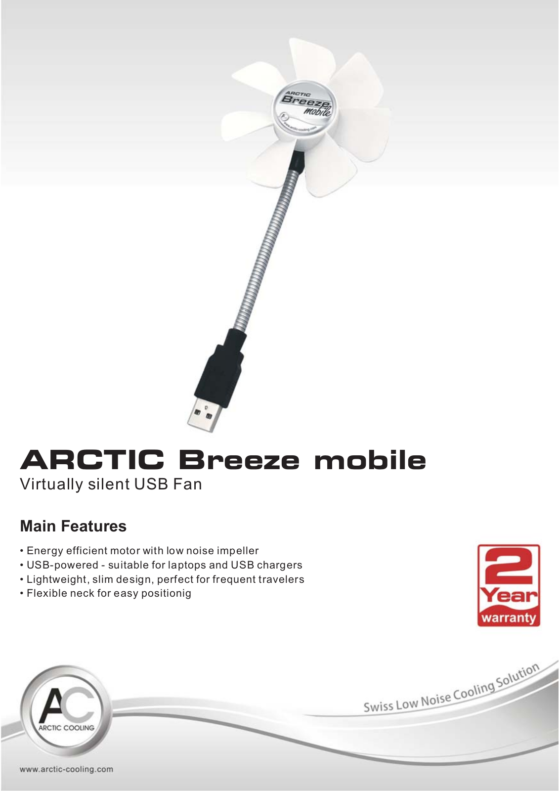 Arctic Cooling ARCTIC BREEZE MOBILE Datasheet