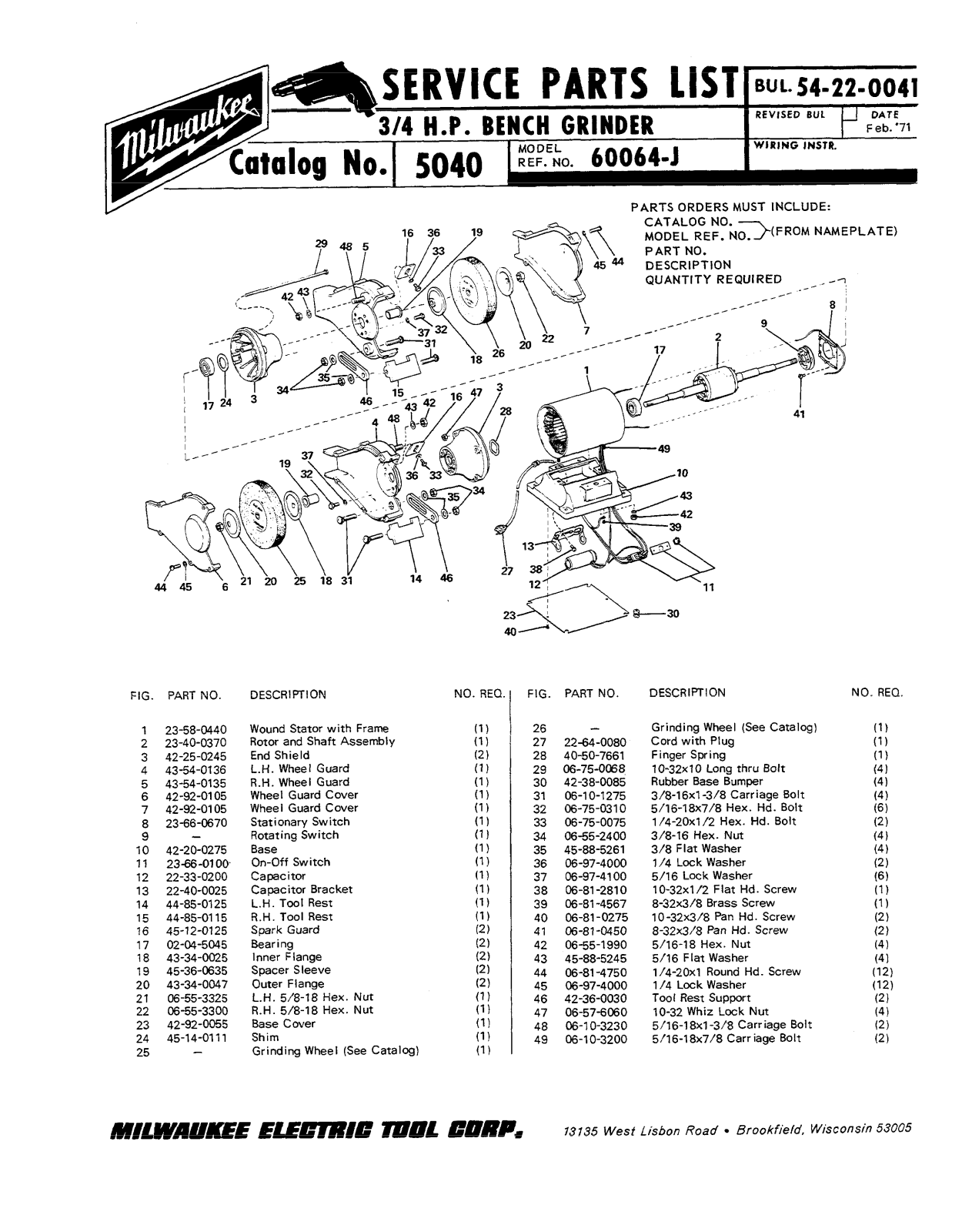 Milwaukee 60064-J, 5040 User Manual - ManualMachine.com