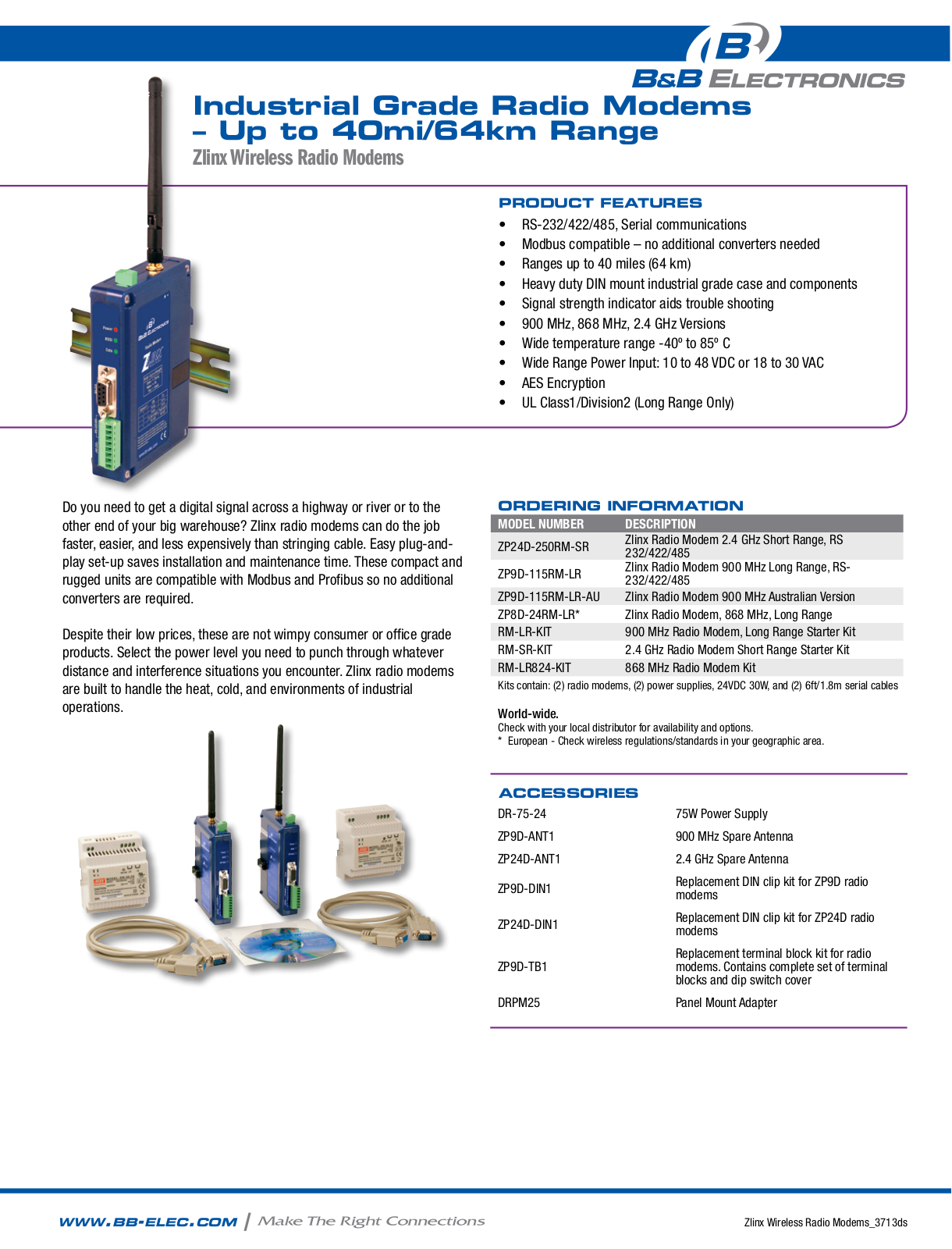 B&B Electronics RM-LR-KIT Datasheet