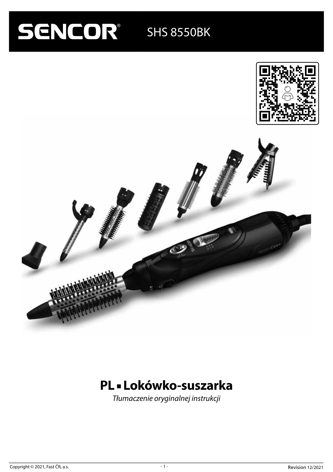 SENCOR SHS 8550BK User guide - ManualMachine.com