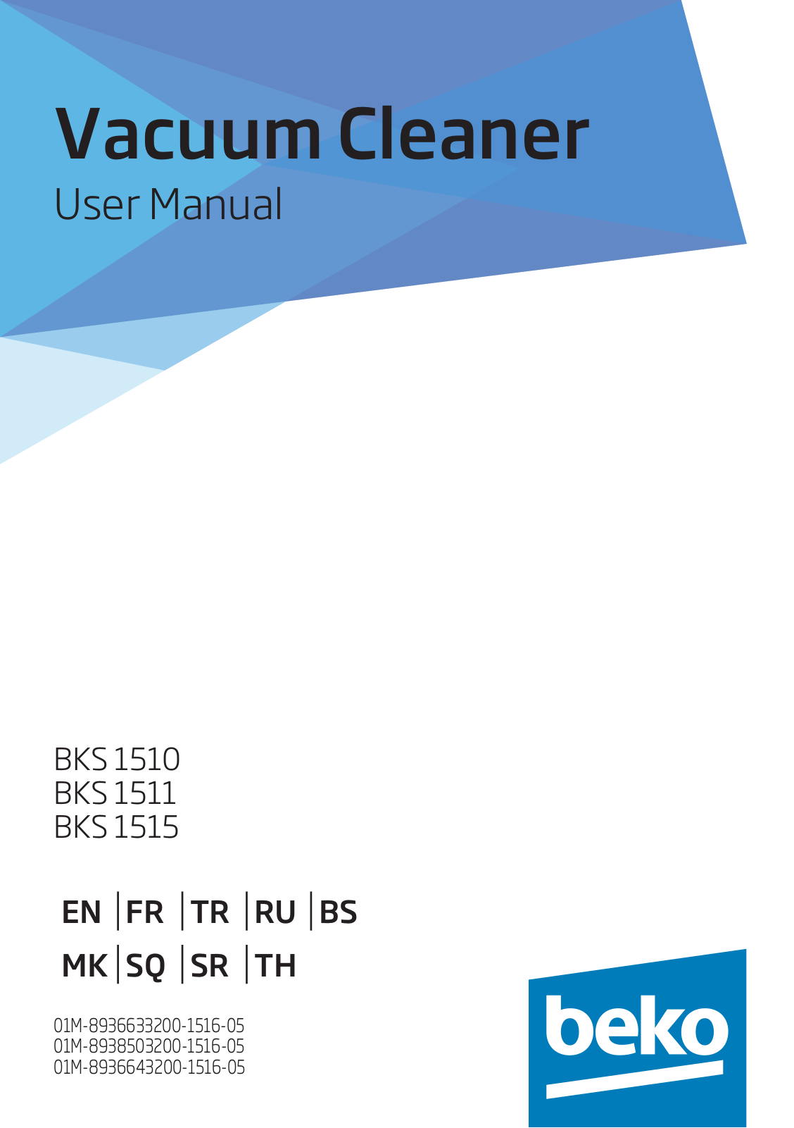 Beko BKS 1515, BKS 1511, BKS 1510 User manual