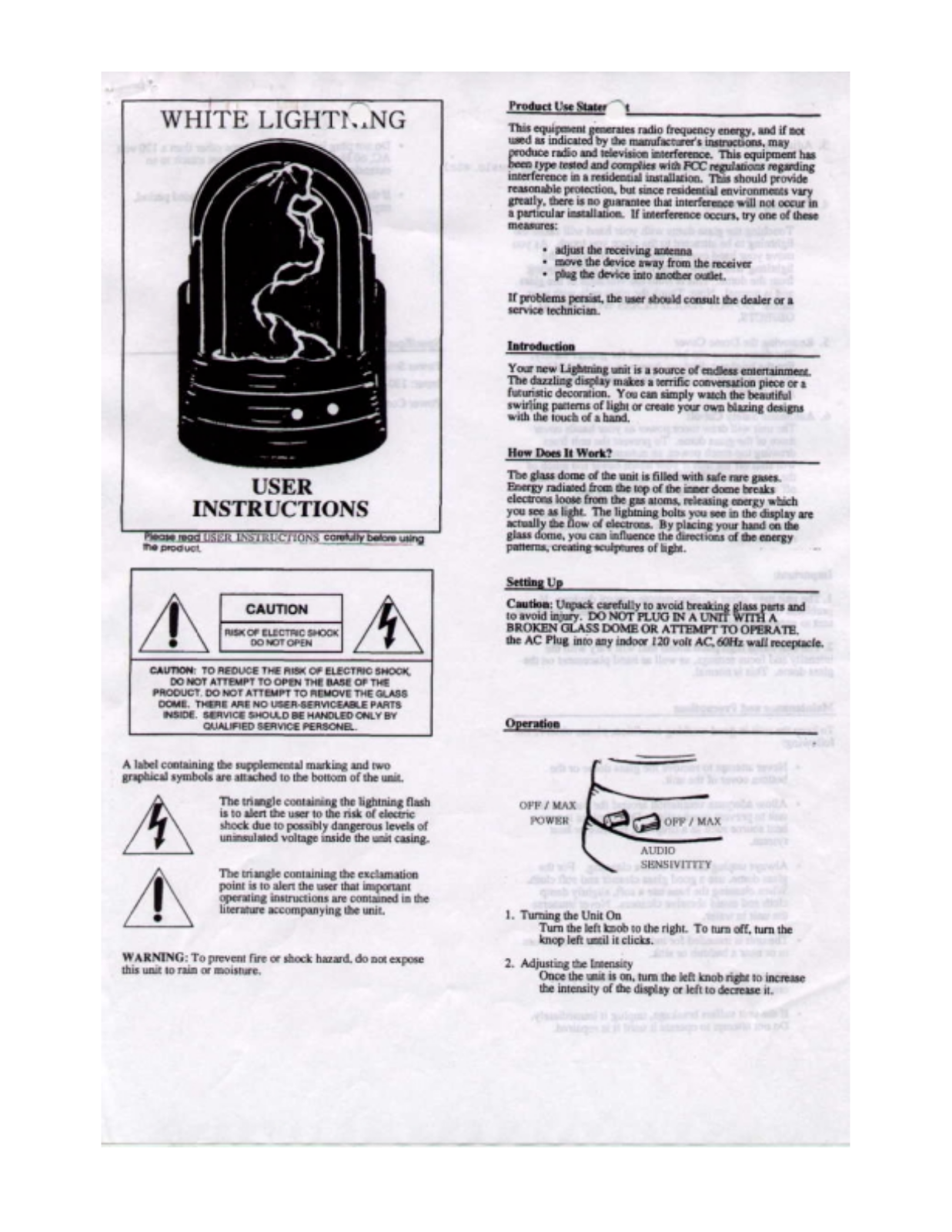 Radio Shack 4203071 User Manual