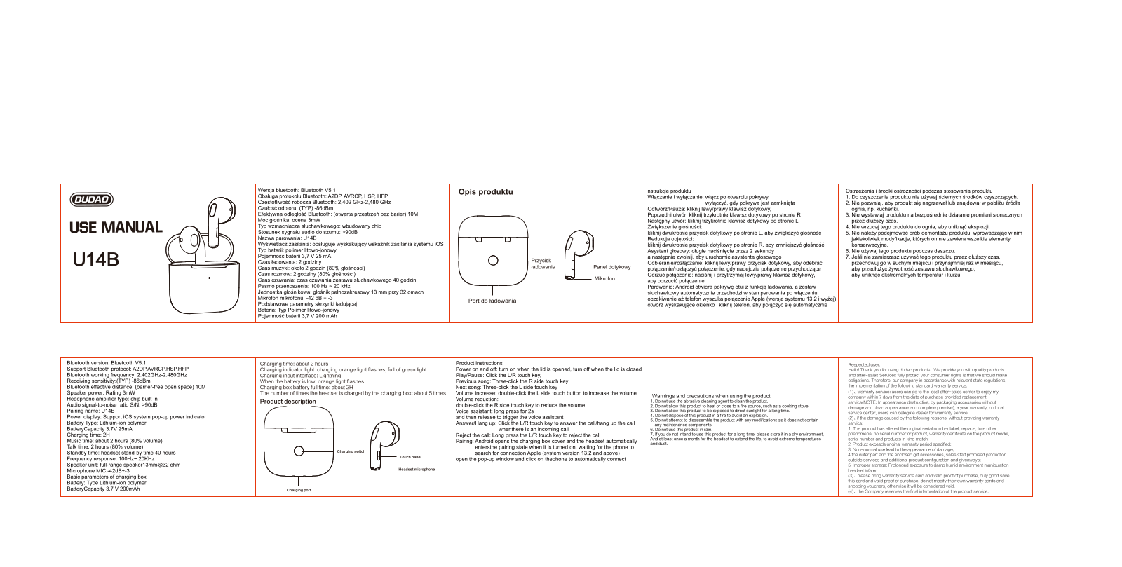 DUDAO U14B User guide - ManualMachine.com
