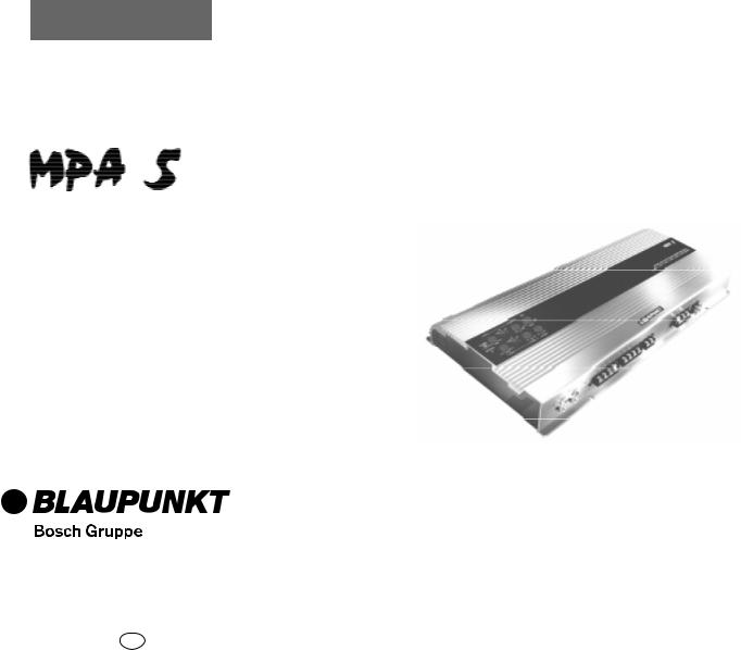 BLAUPUNKT MPA 5 User Manual