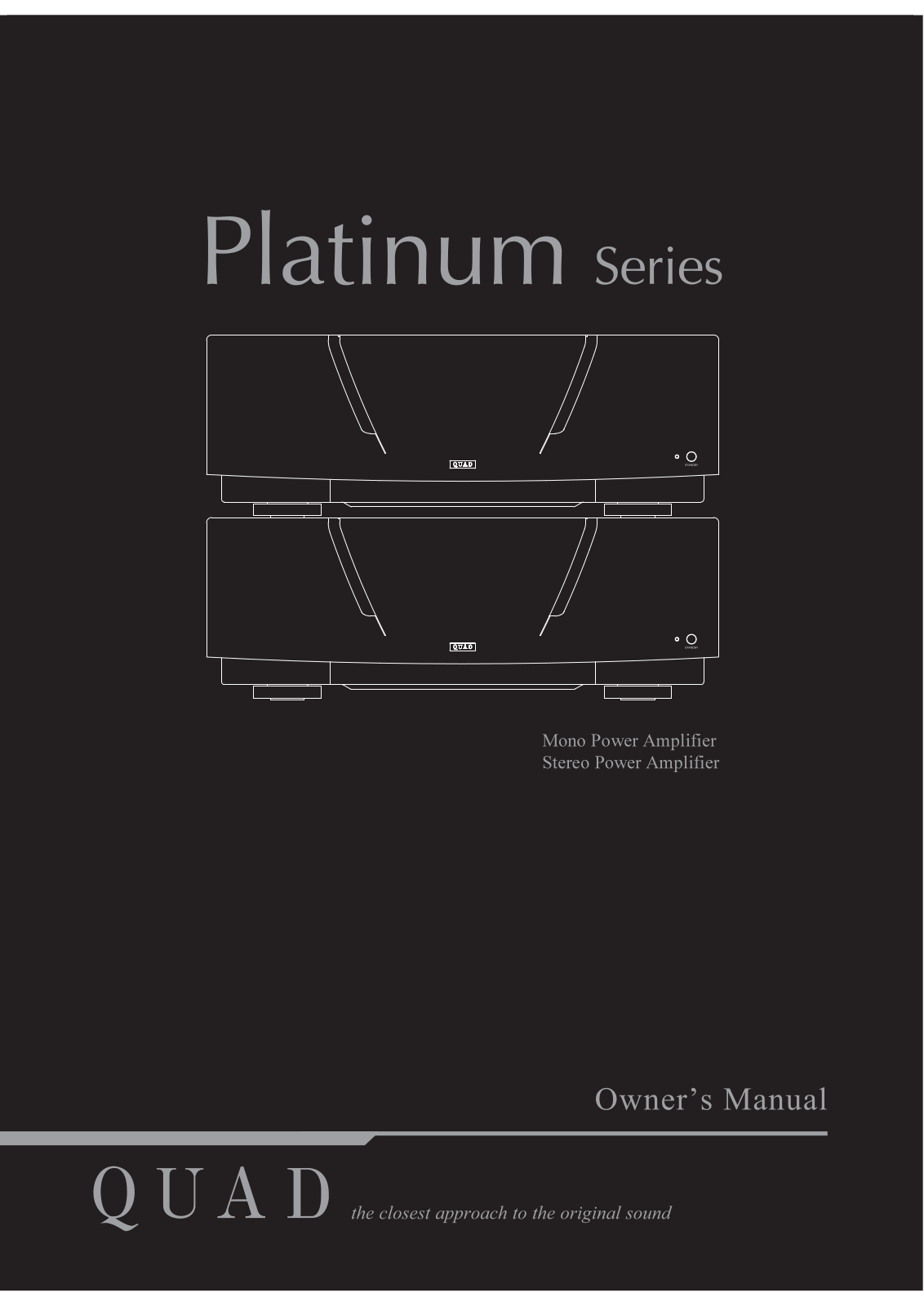 Quad Platinum Owners Manual