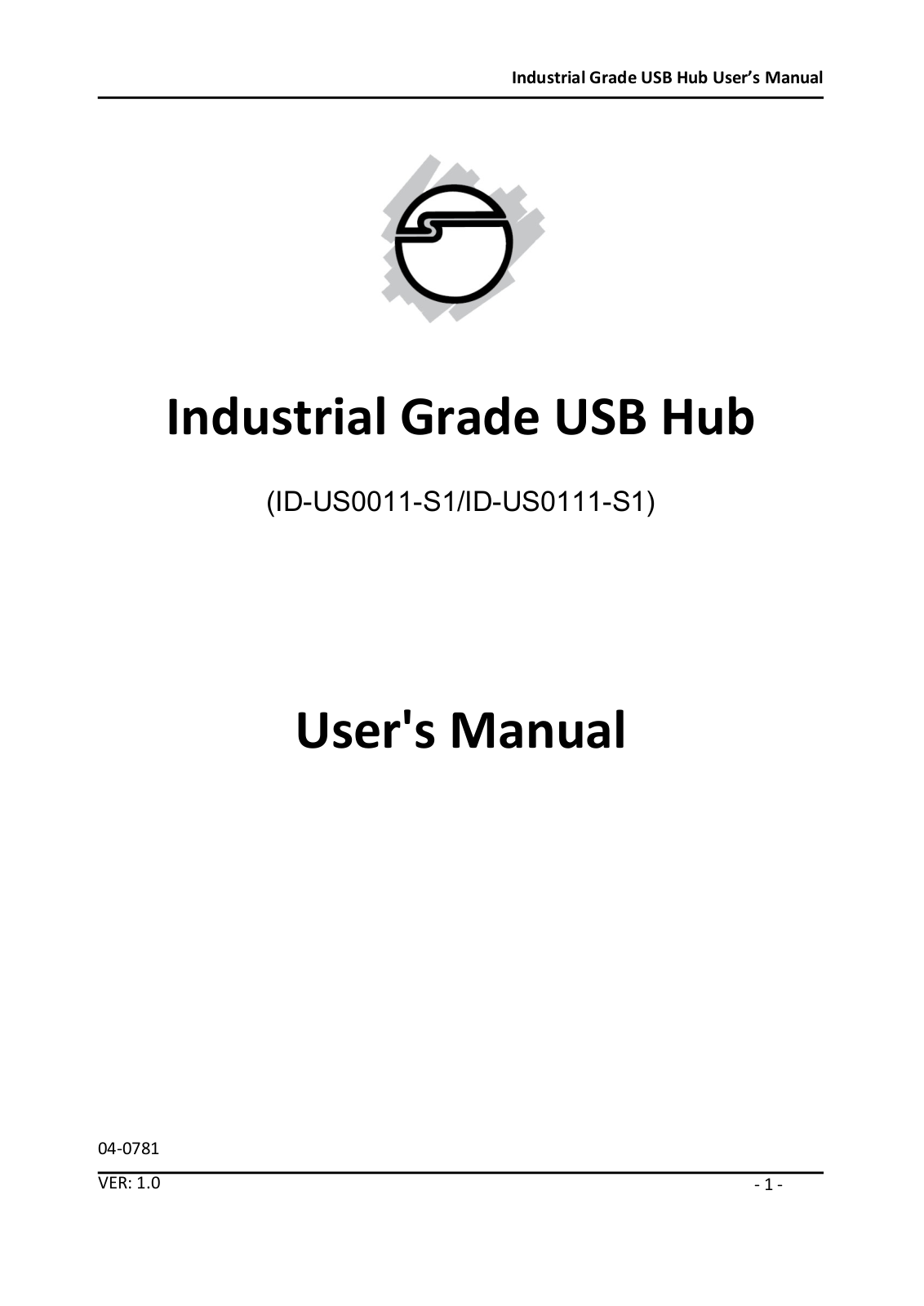 SIIG ID-US0111-S1, ID-US0011-S1 User Manual