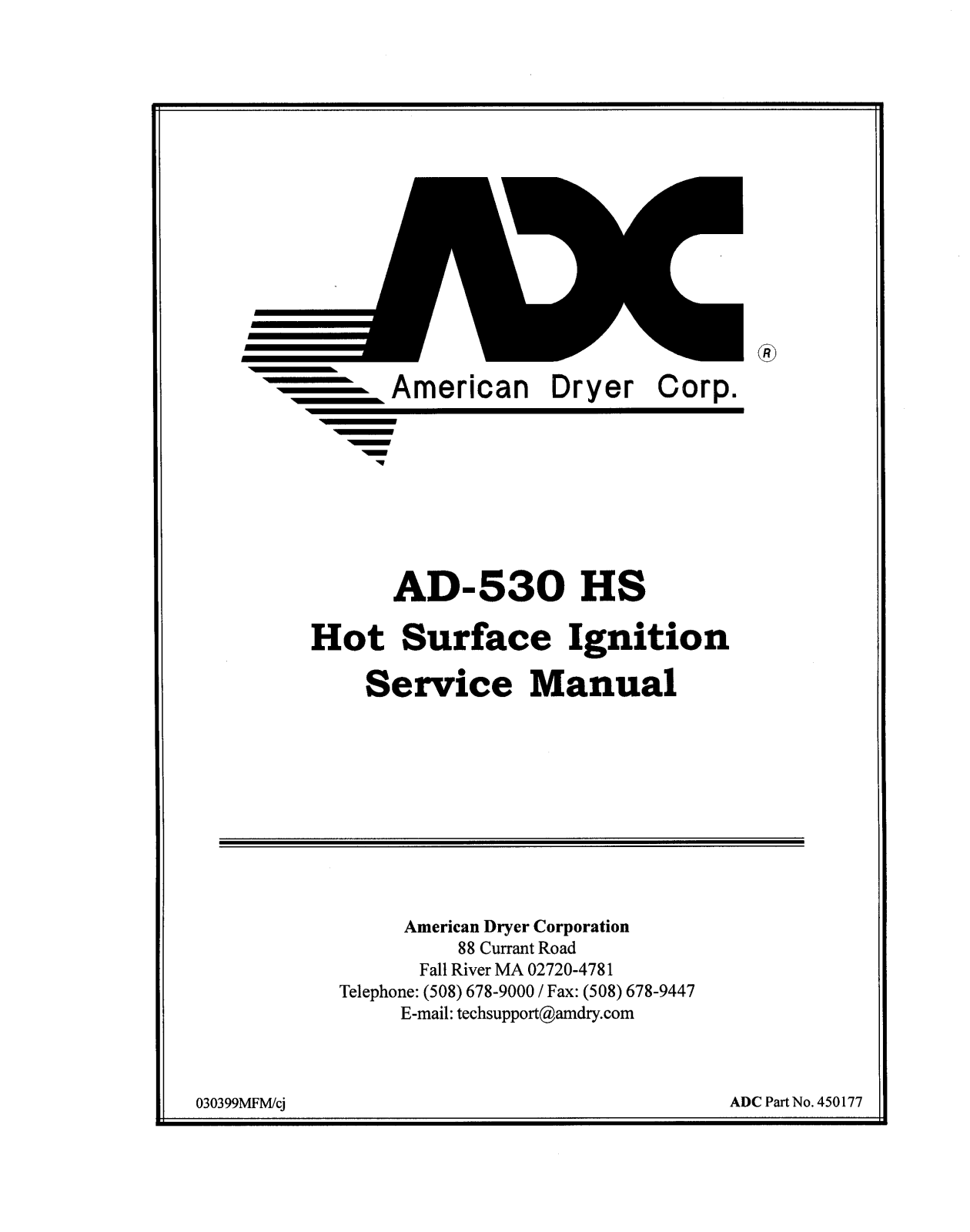 American Dryer AD-530HS Parts Diagram