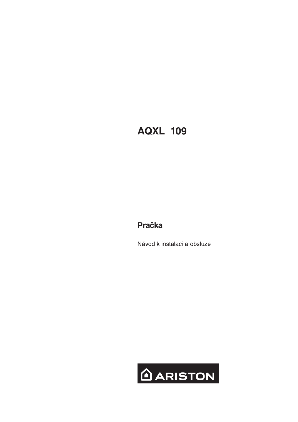 Ariston AQXL 109 User Manual