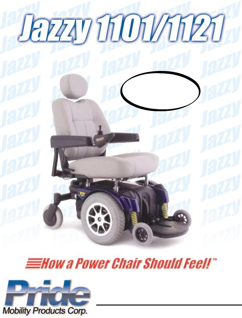 Pride Mobility JAZZY 1121, JAZZY 1101 User Manual