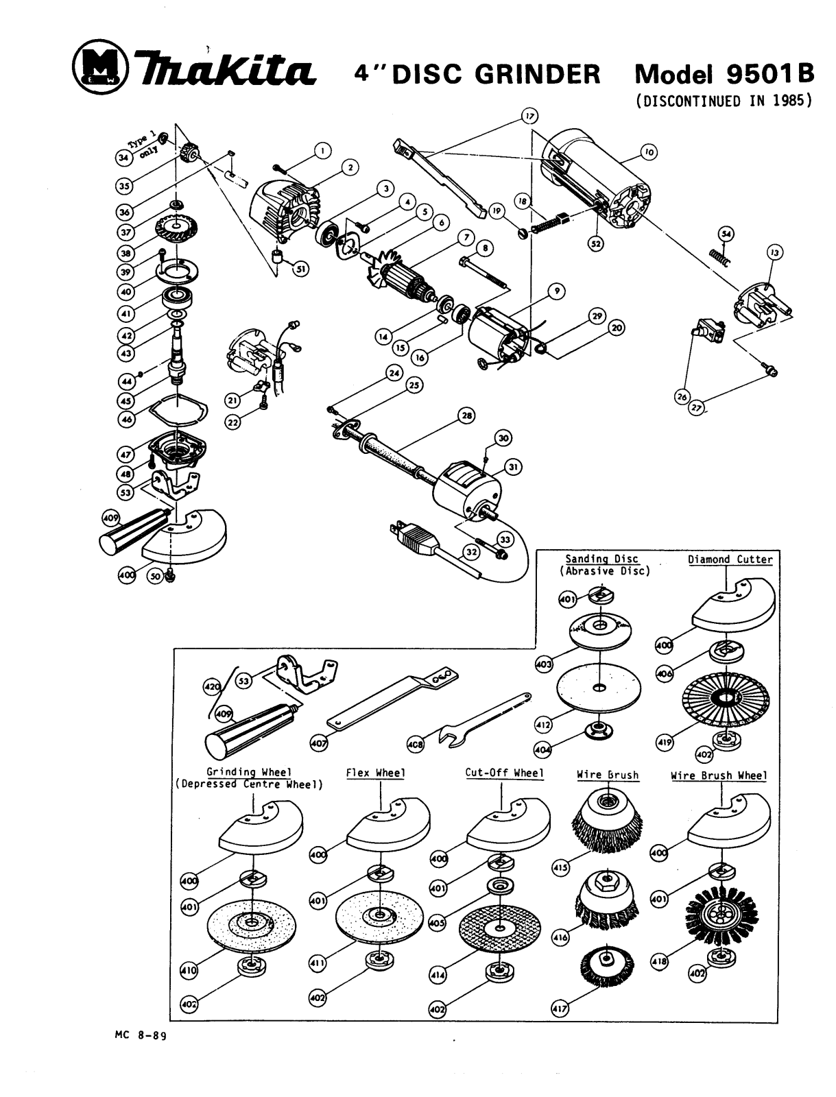 Makita 9501B User Manual