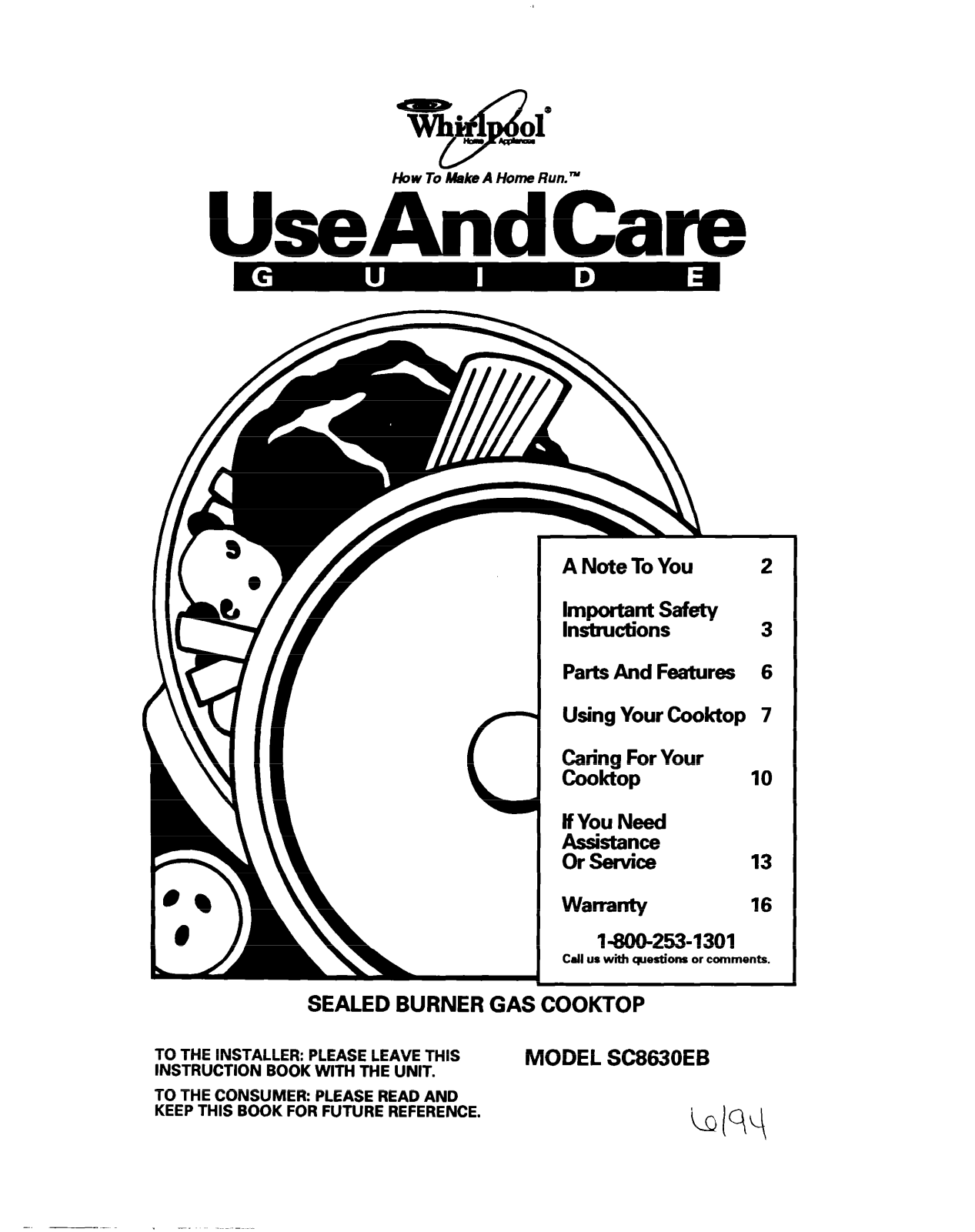 Whirlpool SC8630EB User Manual - ManualMachine.com
