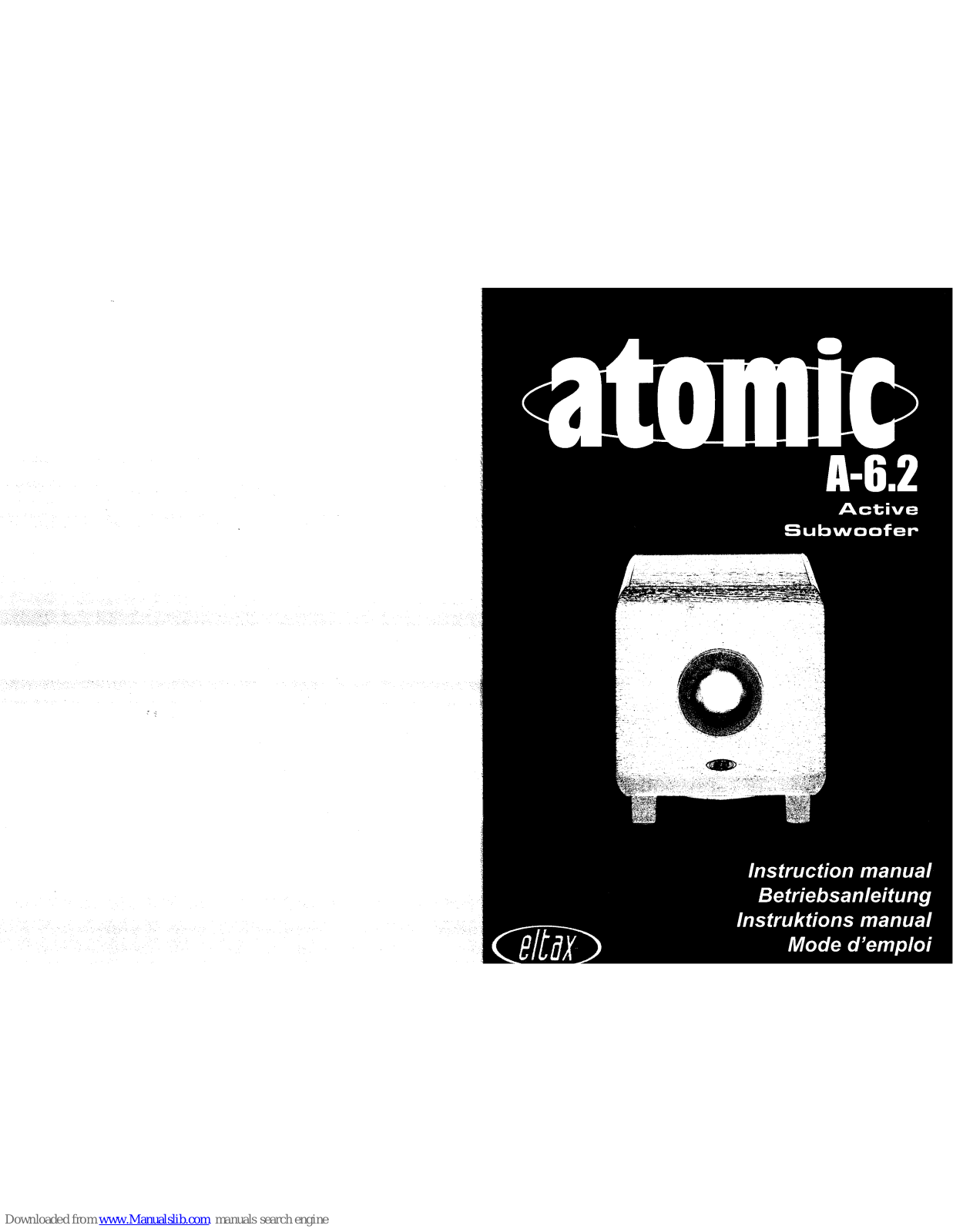 Eltax ATOMIC A-6.2 Instruction Manual