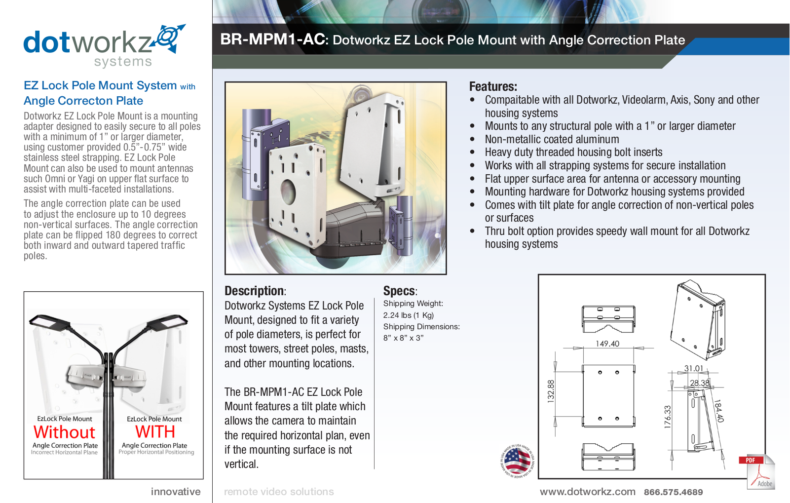 Dotworkz BR-MPM1-AC Specsheet - ManualMachine.com