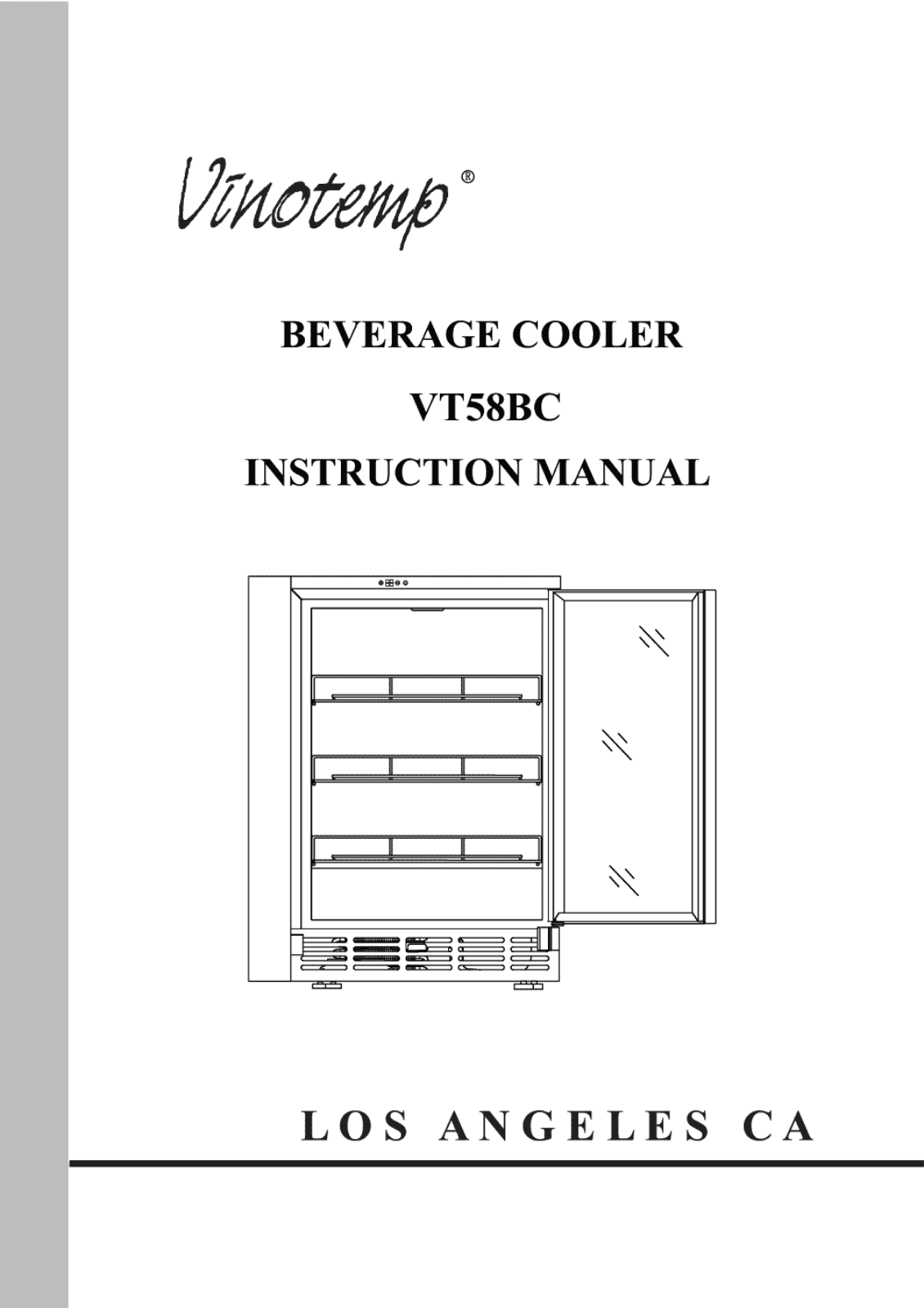 Vinotemp BC-58 User Manual