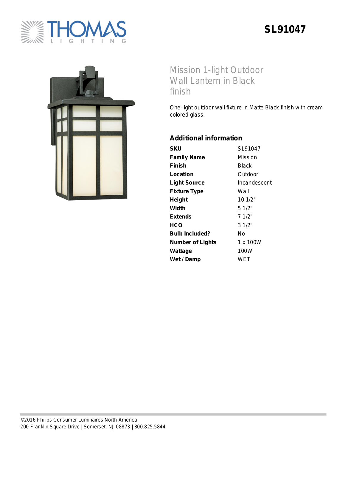 Thomas Lighting SL91047 User Manual - ManualMachine.com