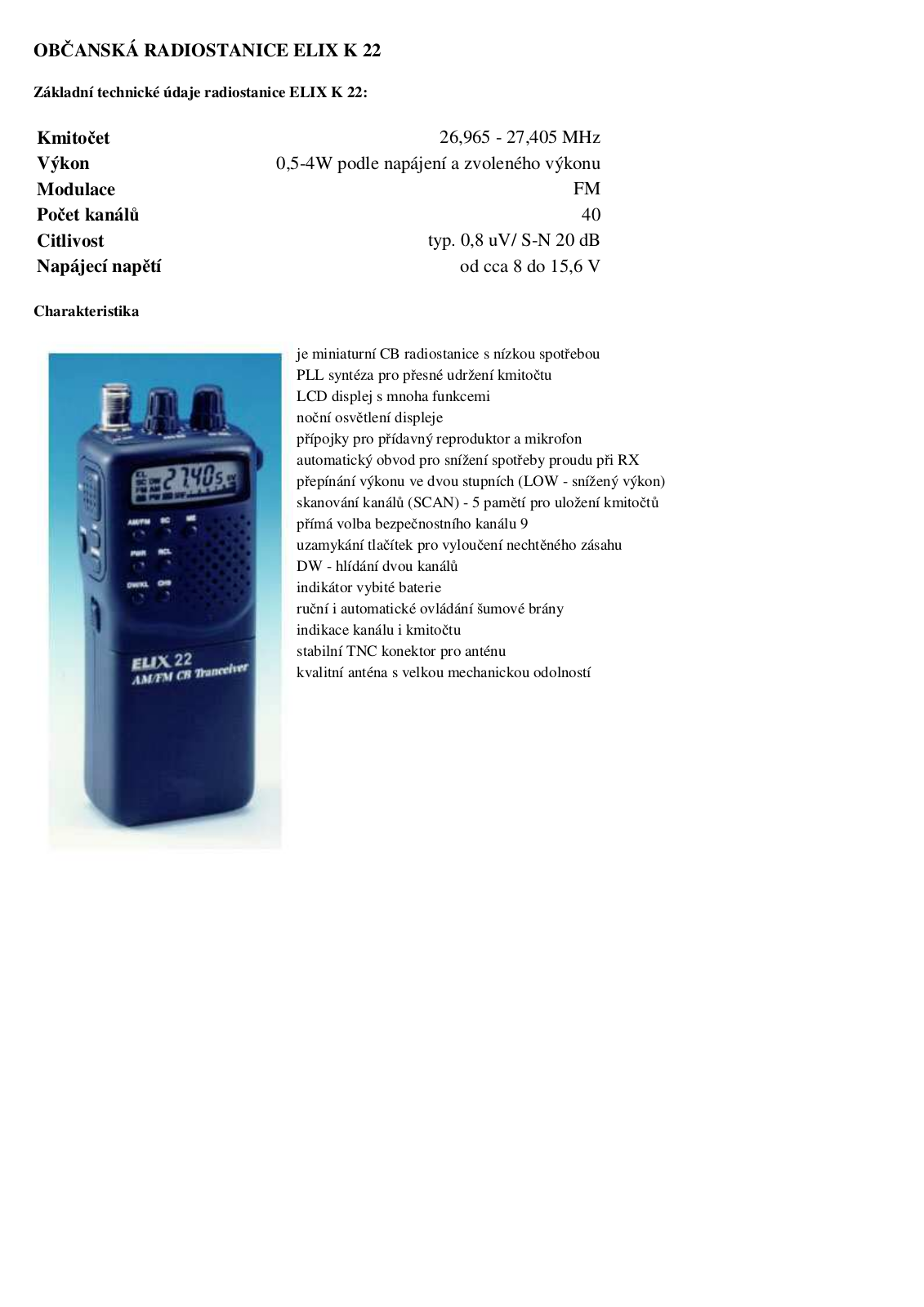 elix K 23, K 22 User Manual