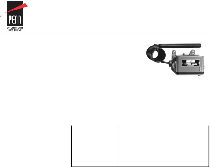 Johnson Controls A72AE-1C, A72CE-1C Data Sheet